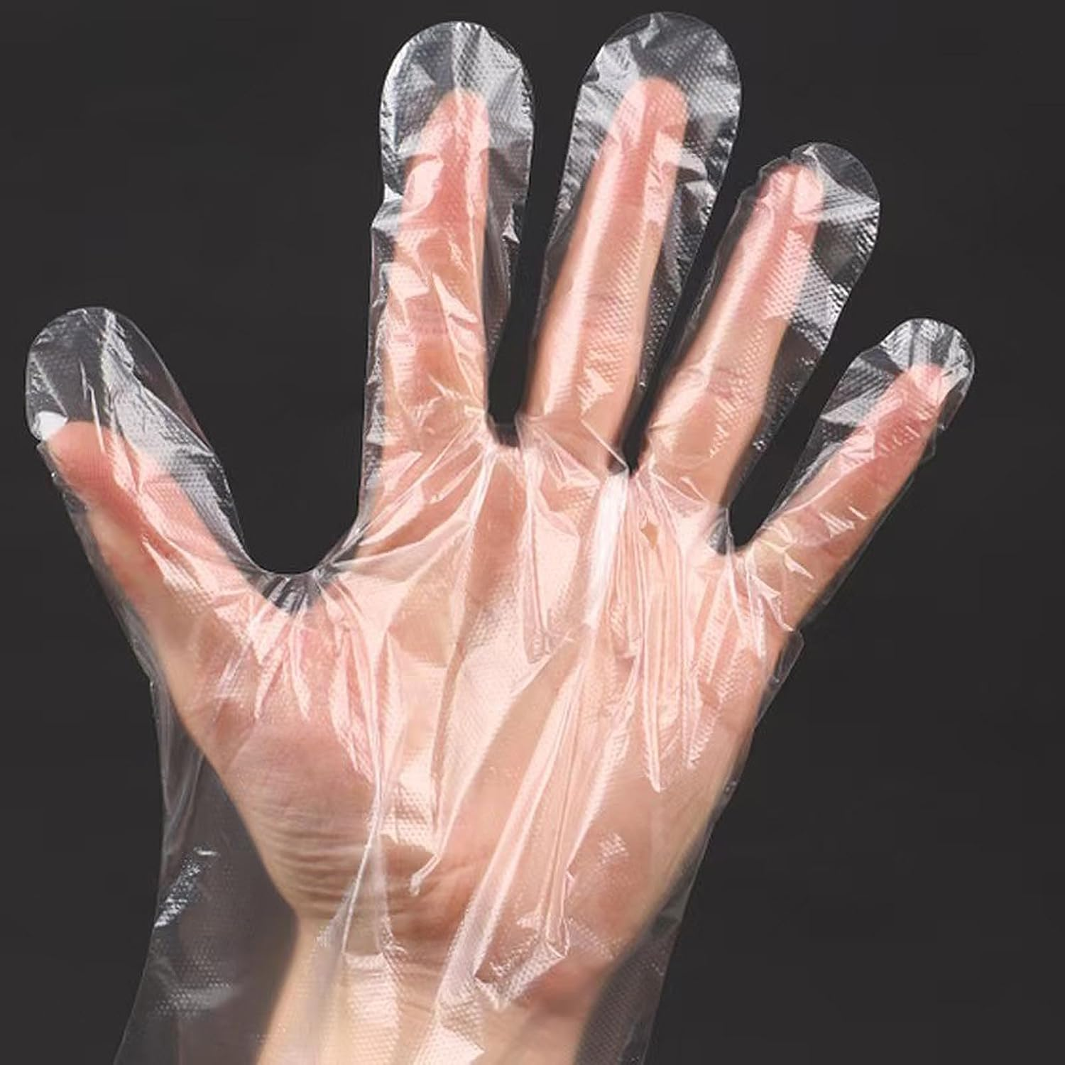 400 Count Disposable Poly Plastic Gloves for Cooking, Food Prep and Food Service, Cleaning Gloves Household Food Safe, One Size Fits Most Latex-Free Powder-Free Clear Plastic Gloves for House Clean.