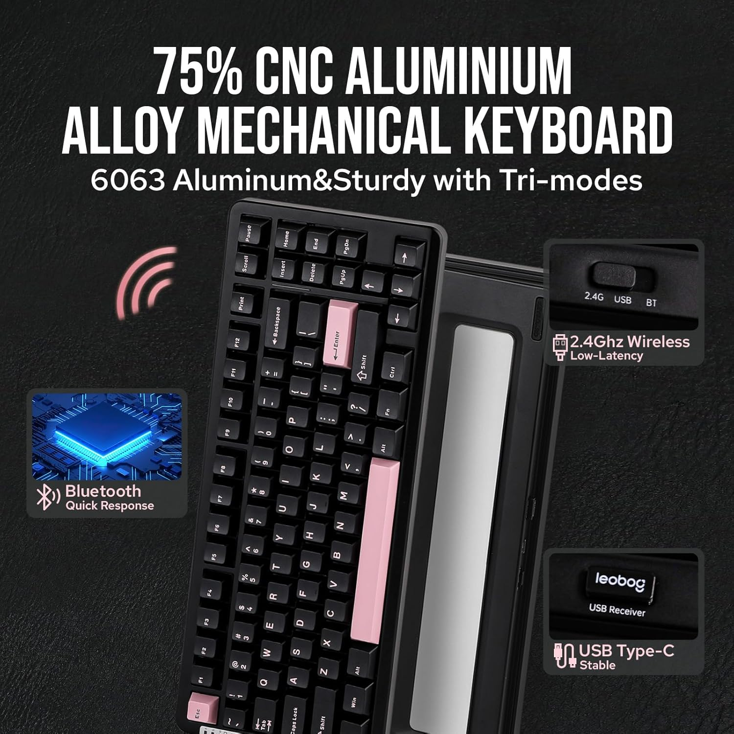 EPOMAKER X LEOBOG HI86 Wireless Gaming Keyboard, Gasket Aluminum Mechanical K... - Picture 4 of 15