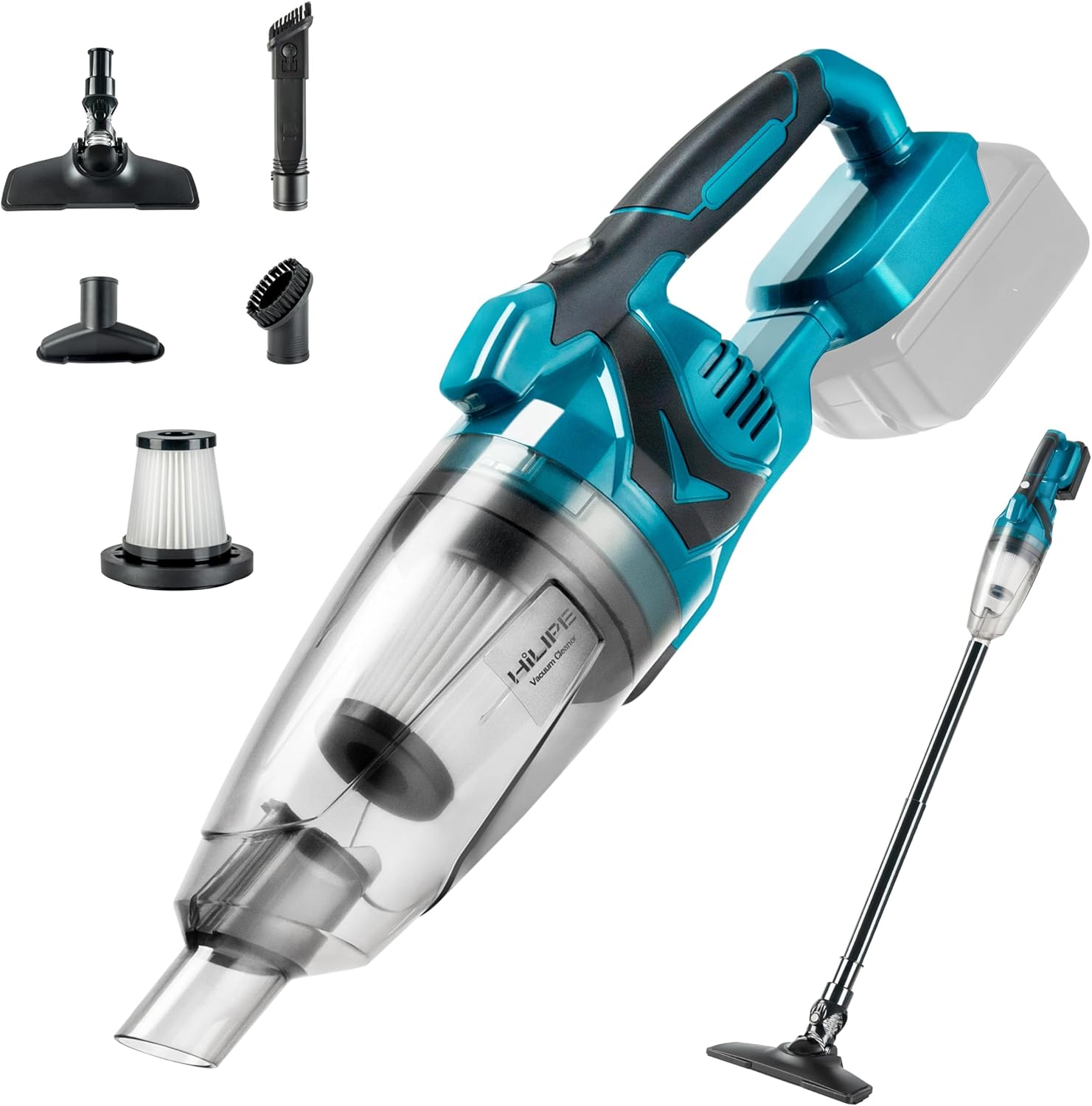 Cordless Handheld Vacuum Cleaner for Makita 18V Battery, Easyclean Wet Dry Use,Wireless Handheld Vacuum for Car,Home, Boat,Workshop, Pet Hair, Furniture Cleaning (Tool Only No Battery)