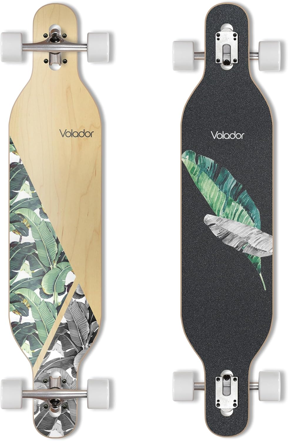 VOLADOR Freeride Longboard Cruiser | Maple Wood Deck| Drop through Longboard Complete