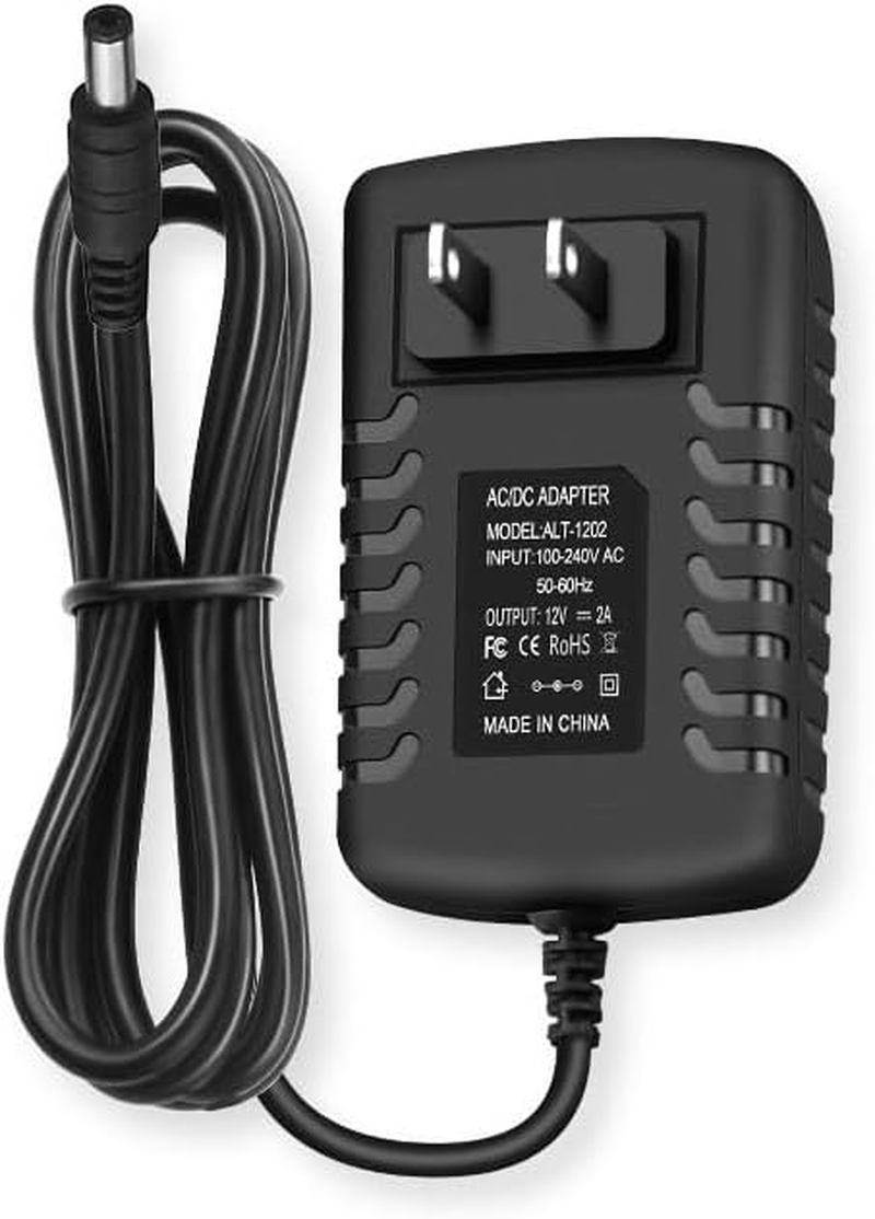 12V DC Power Supply 2A Universal AC Adapter, 100-240 50/60Hz to 12 Volts 2Amp Transformer, DC 12V Power Adapter Cord, 5.5Mm X 2.5Mm Plug