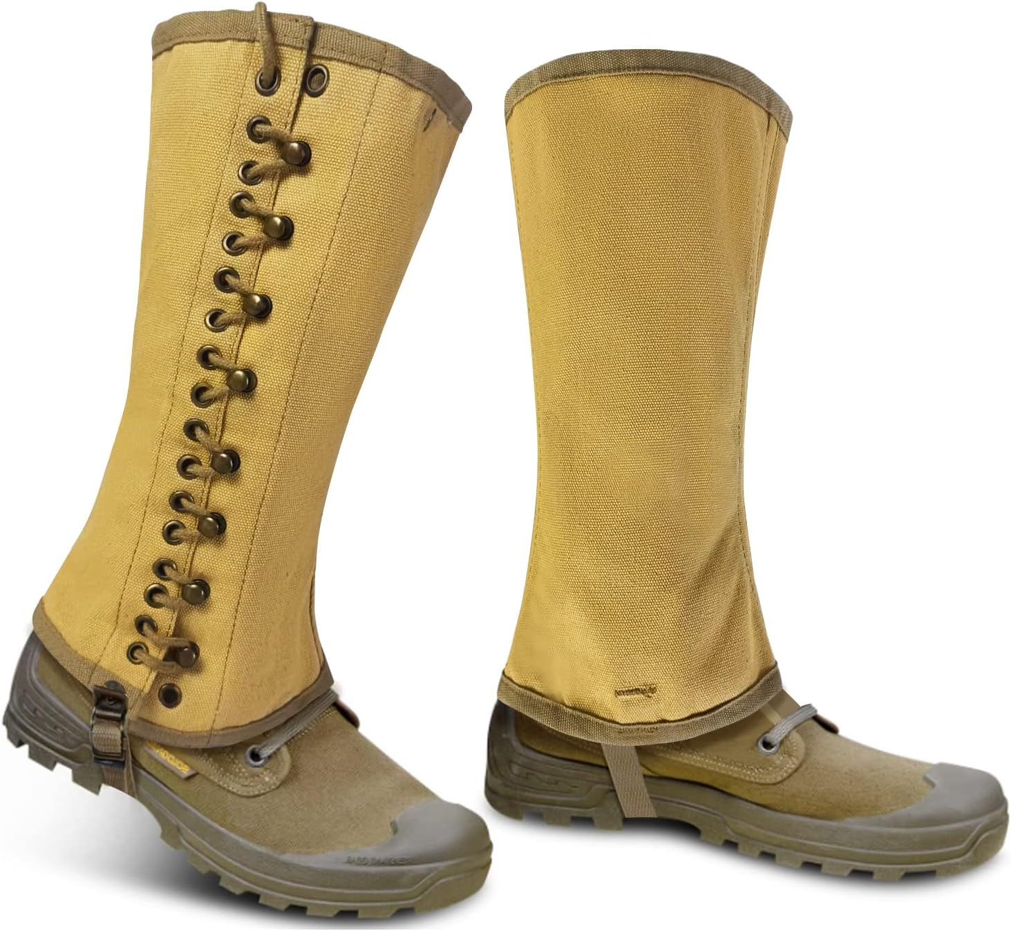 SMONT Canvas Gaiters Snake Gaiters Leg Gaiters for Men Ww2 Gaiters Reproduction 