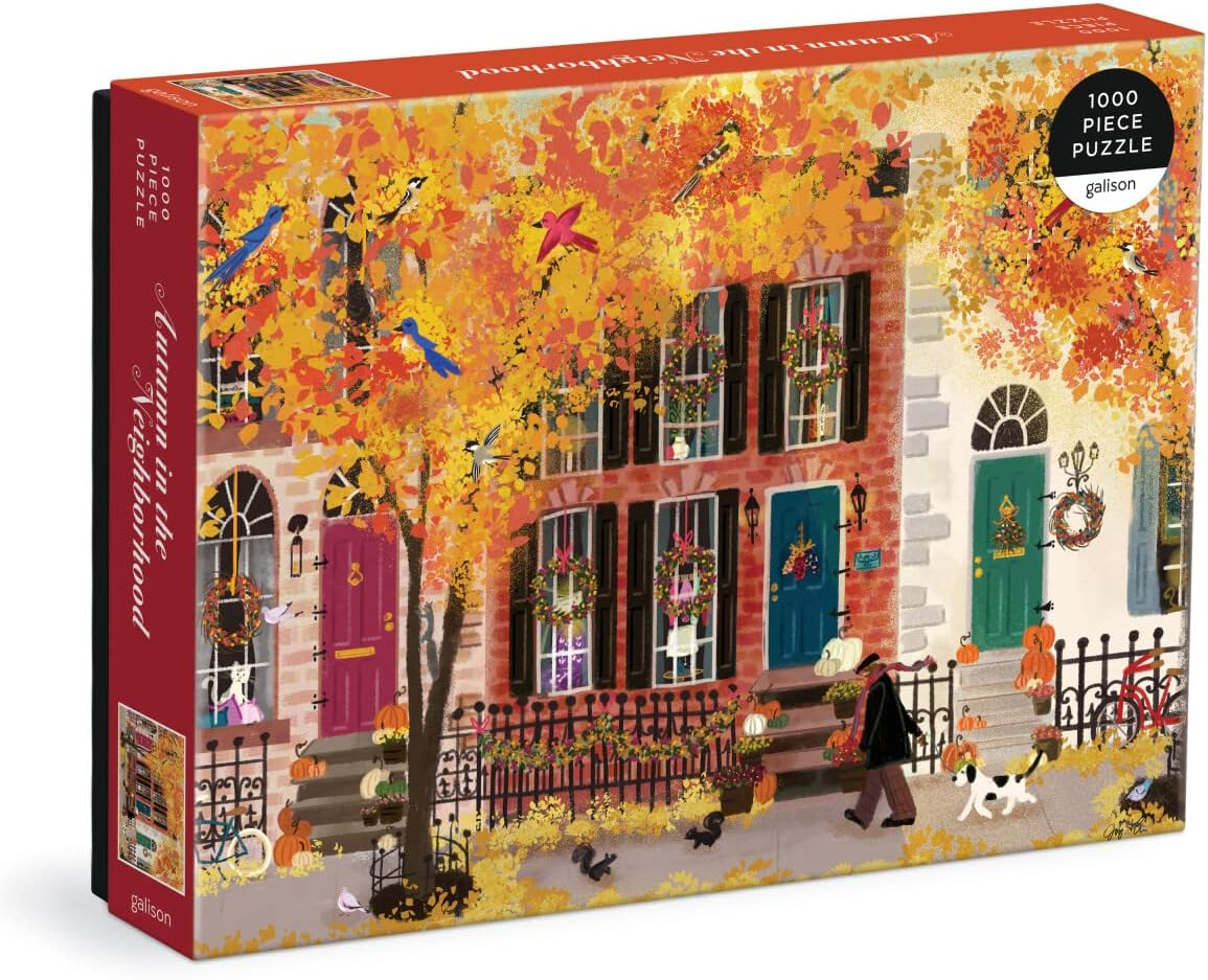 Autumn in The Neighborhood 1000 Piece Puzzle - Picture 2 of 14