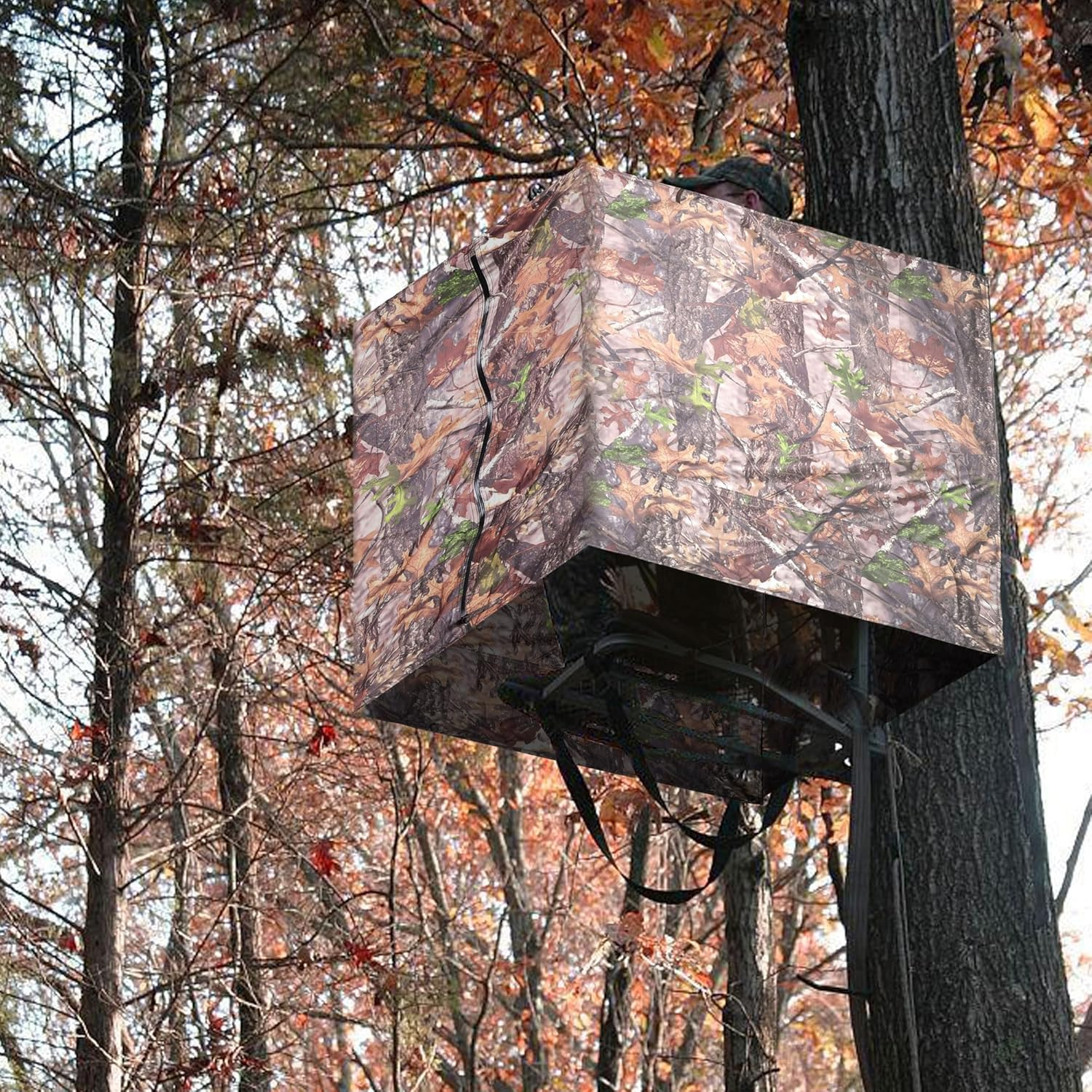 Hunting Tree Stand Blinds- Treestand Camo Blind Cover- Hunting