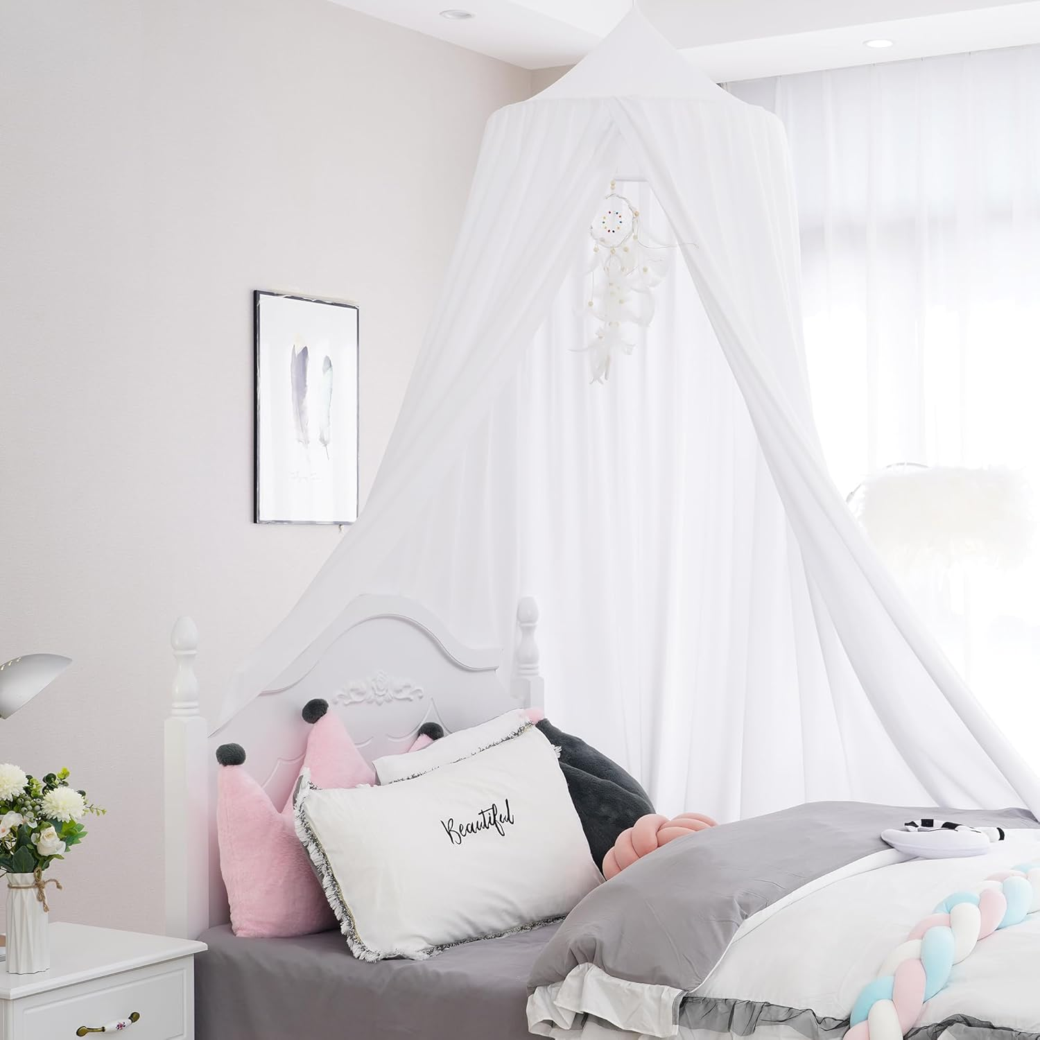 Extra Large Kids Bed Canopy for Girls Boys Bedroom Decor, Crib Canopy Nursery... - Picture 4 of 19
