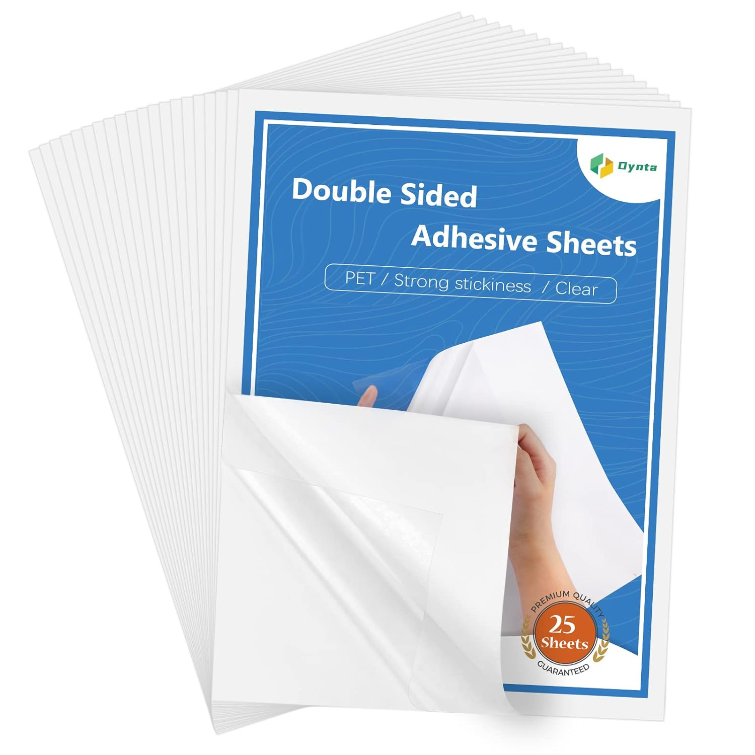 Double Sided Adhesive Sheets for Arts Craft Scrapbooking 25Pcs, 8.3 x 11.7 Inch