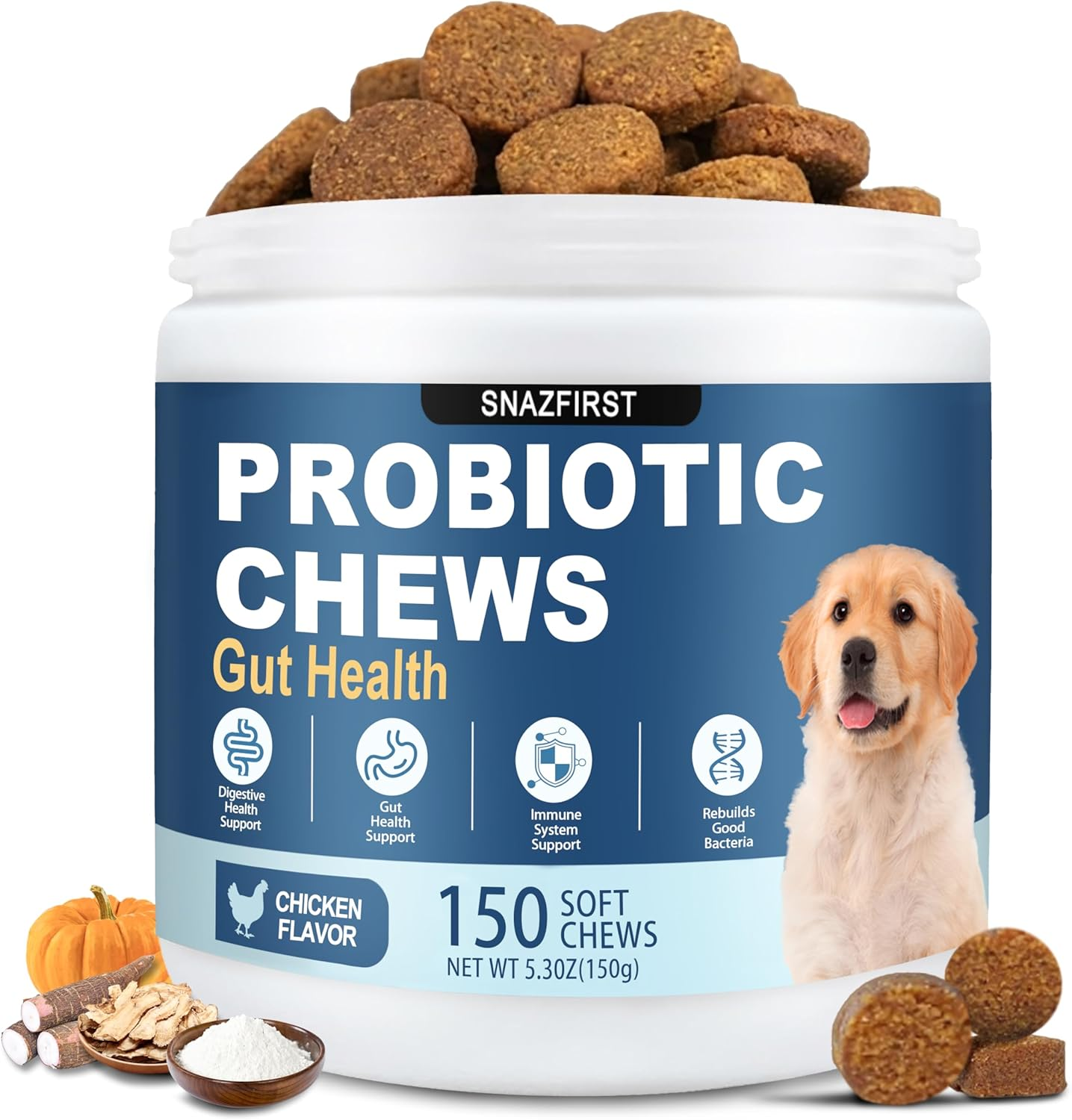 Probiotics for Dogs, Dog Probiotics Chews for Digestive Health & Gut Health, ...