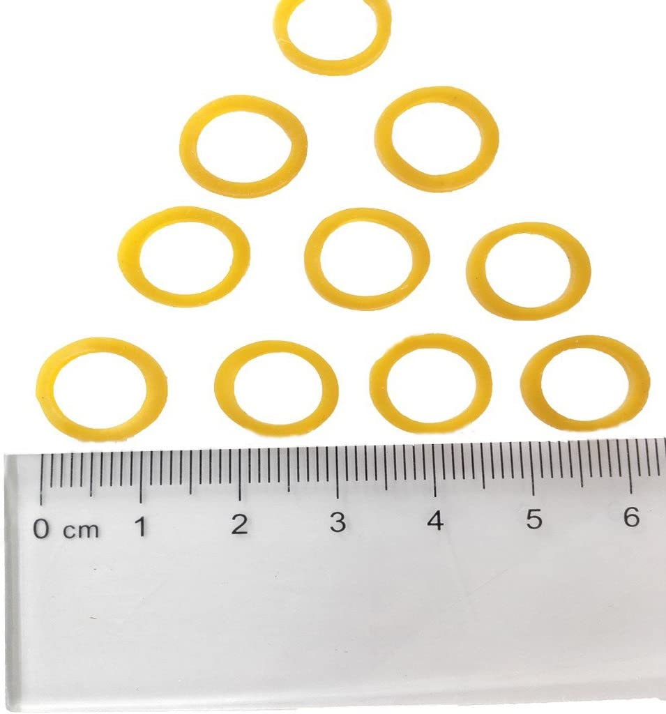 PET SHOW 1000Pcs 10MM Dia. 100G/Pack Bulk Dog Rubber Bands for Hair Grooming DIY Hair Bows Top Knots for Puppies Cats Farm Animals Small Medium Large Dogs