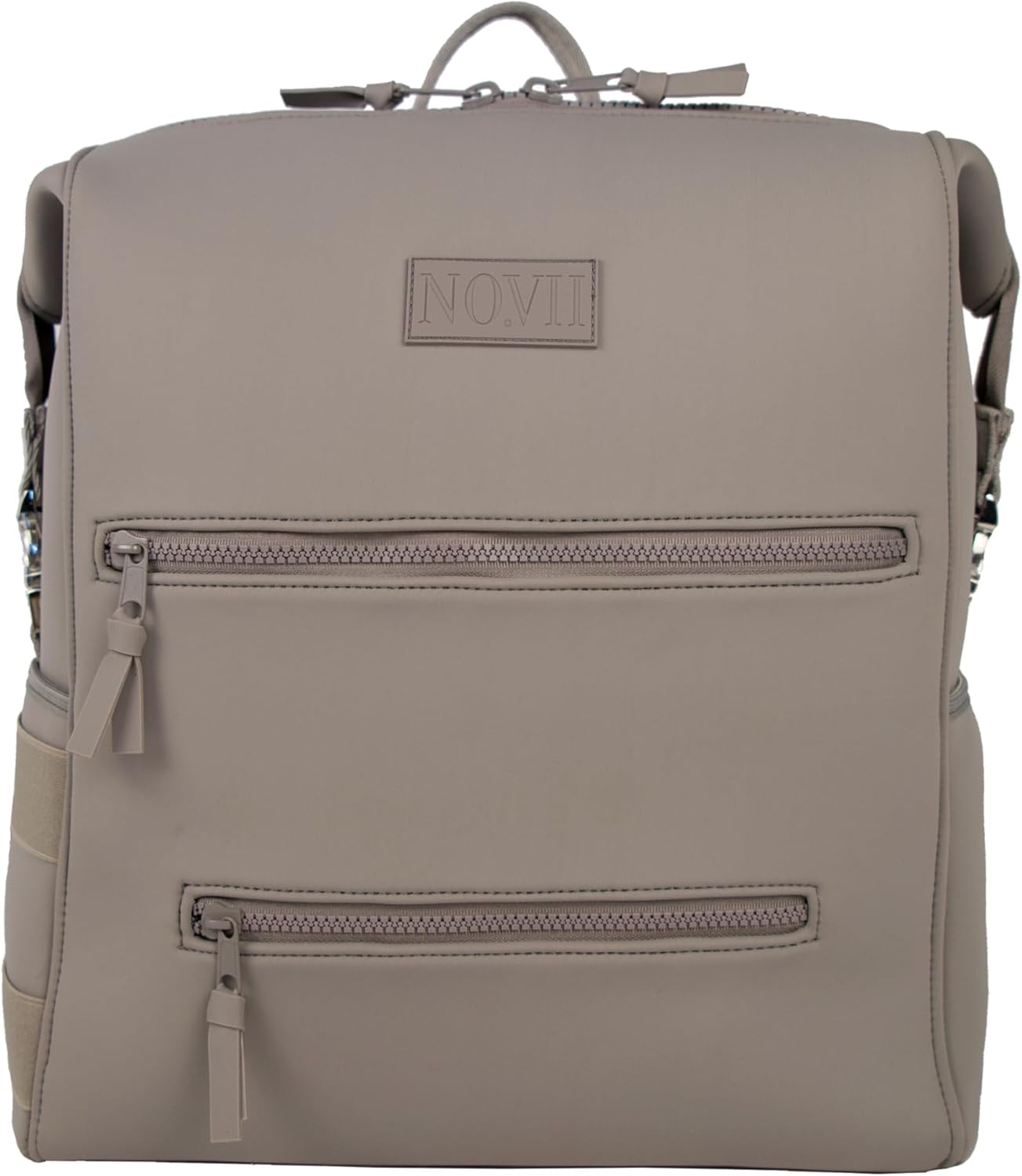 Diaper Bag Backpack with Changing Pad, Stroller Straps, Insulated Bottle Pouch, Luggage Sleeve, Neoprene