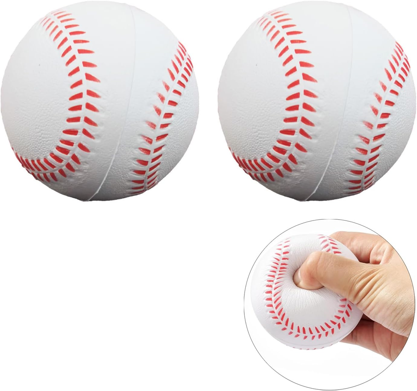 Soft Foam Baseballs Practice Training Ball for Beginners Squeeze Ball Safe Throwing Catching Batting