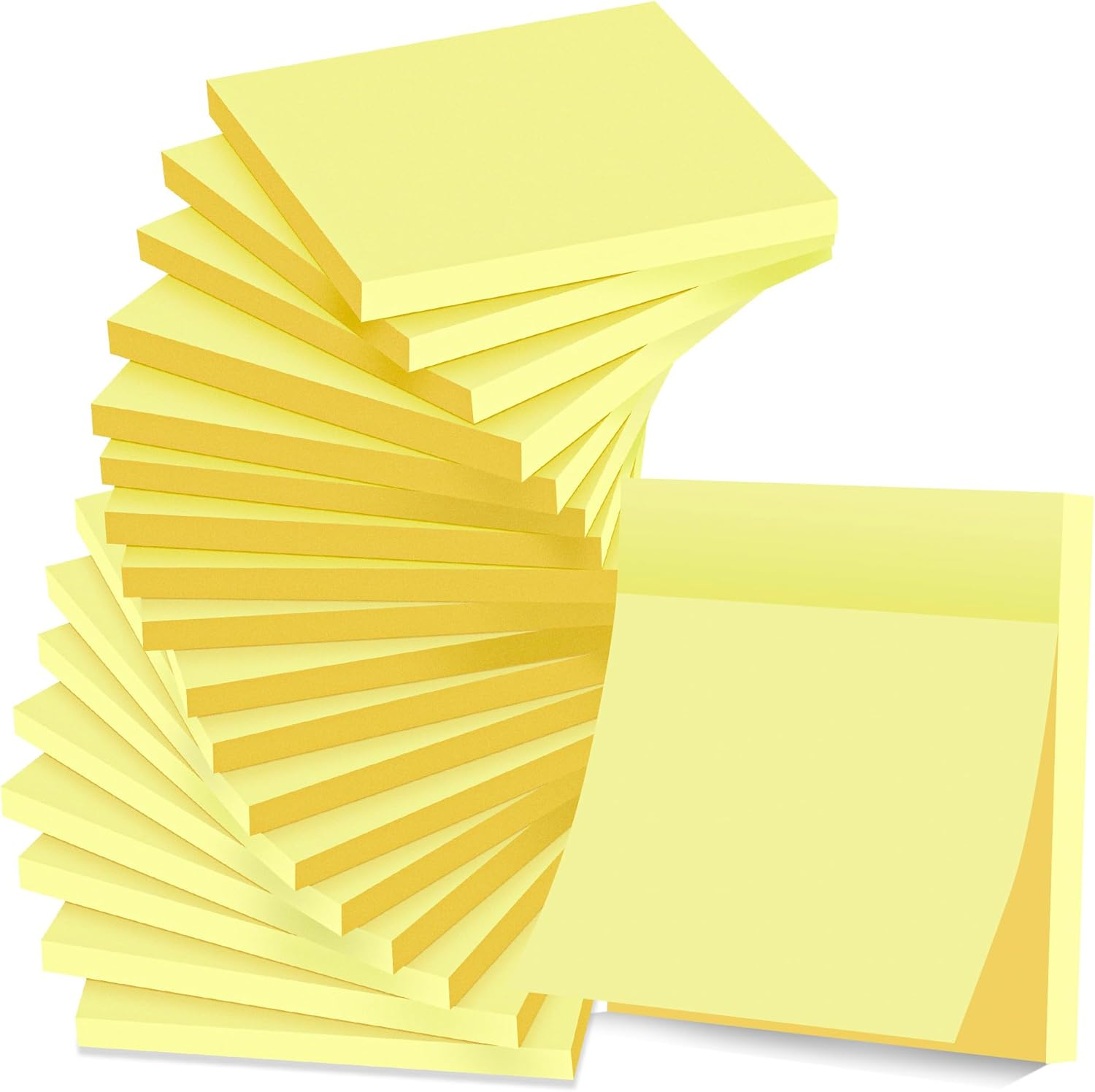 18 Pack Sticky Notes 3x3 Yellow Strong Adhesive Self-Stick Pads Office