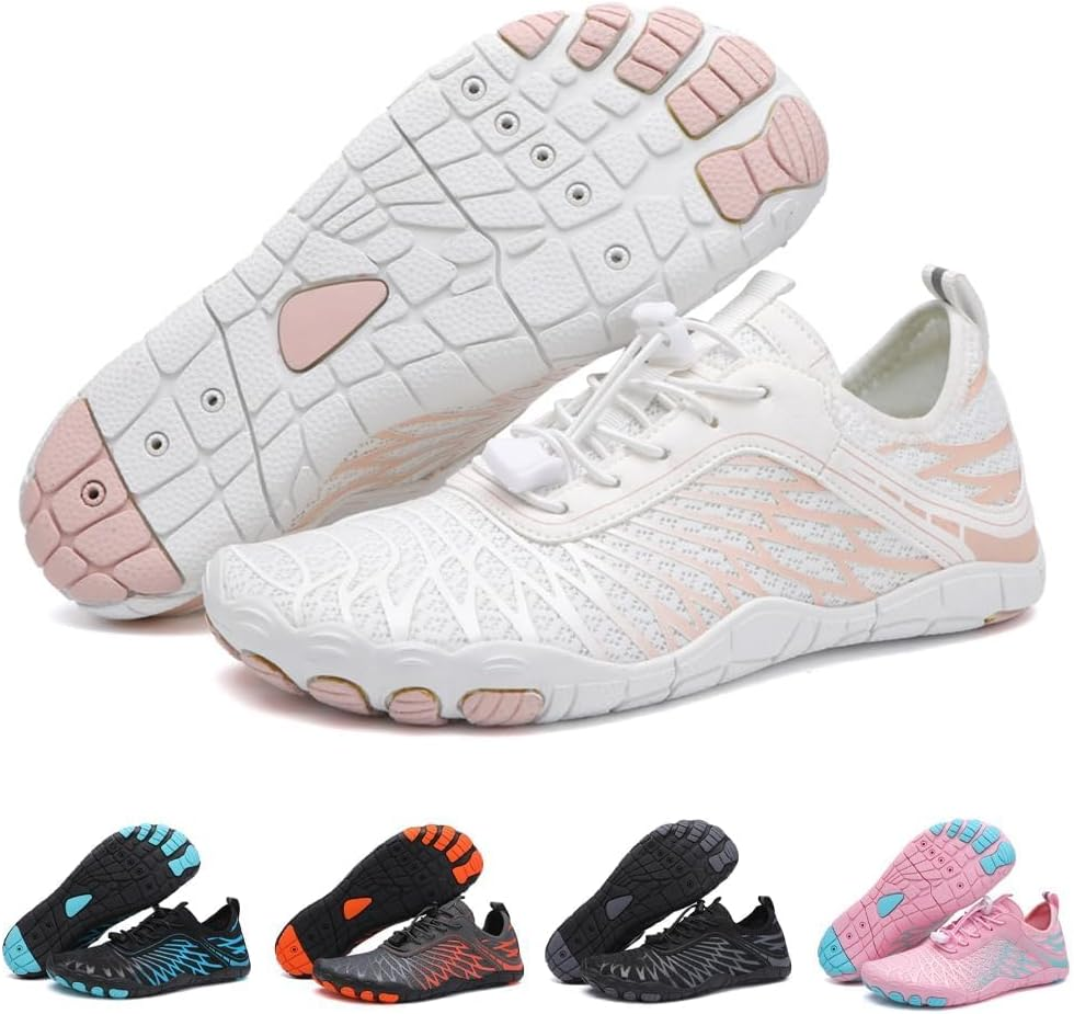 ELETON Barefoot Shoes Women Men Footwear, Wide Toe Box Hiking Zero Drop Non-Slip Quick-Dry River Boat Pool Beach Water Shoes, Lightweight Swimming Running Walking Sneakers Unisex
