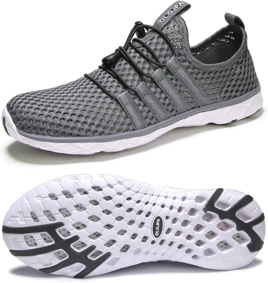 Men'S Lightweight Quick Drying Aqua Water Shoes Athletic Sport Walking Shoes