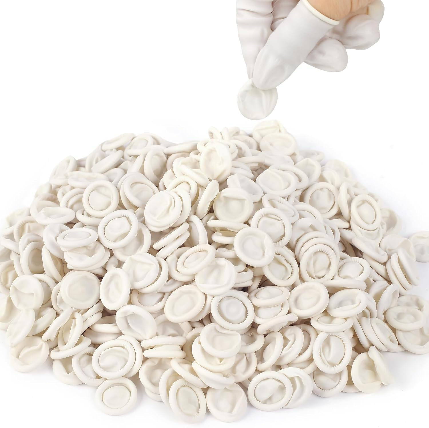 Finger Cots Finger Gloves Disposable(Approx 480Pcs),Medium Finger Protectors,Finger Covers Protection for Finger Tips,Thumb Protector for Electronic Repair, Handmade, Industrial Apply