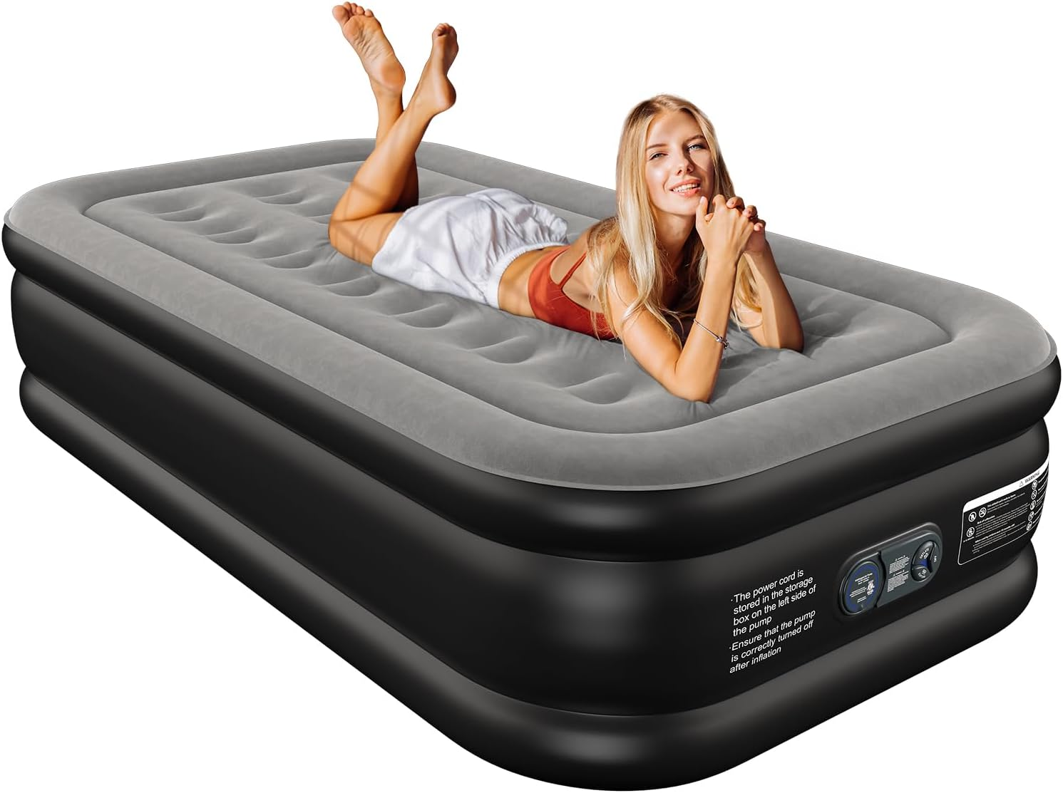 Twin Air Mattress Twin with Built in Pump 16