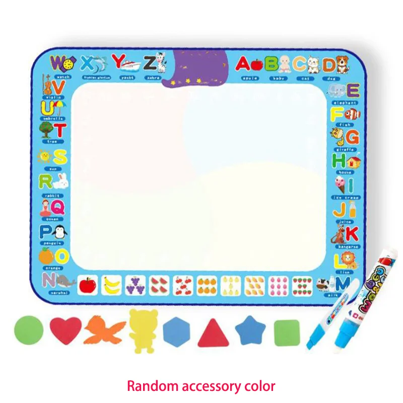 Magic Water Drawing Mat - Reusable Coloring Doodle Board with Pens for Kids - Montessori Educational Toy