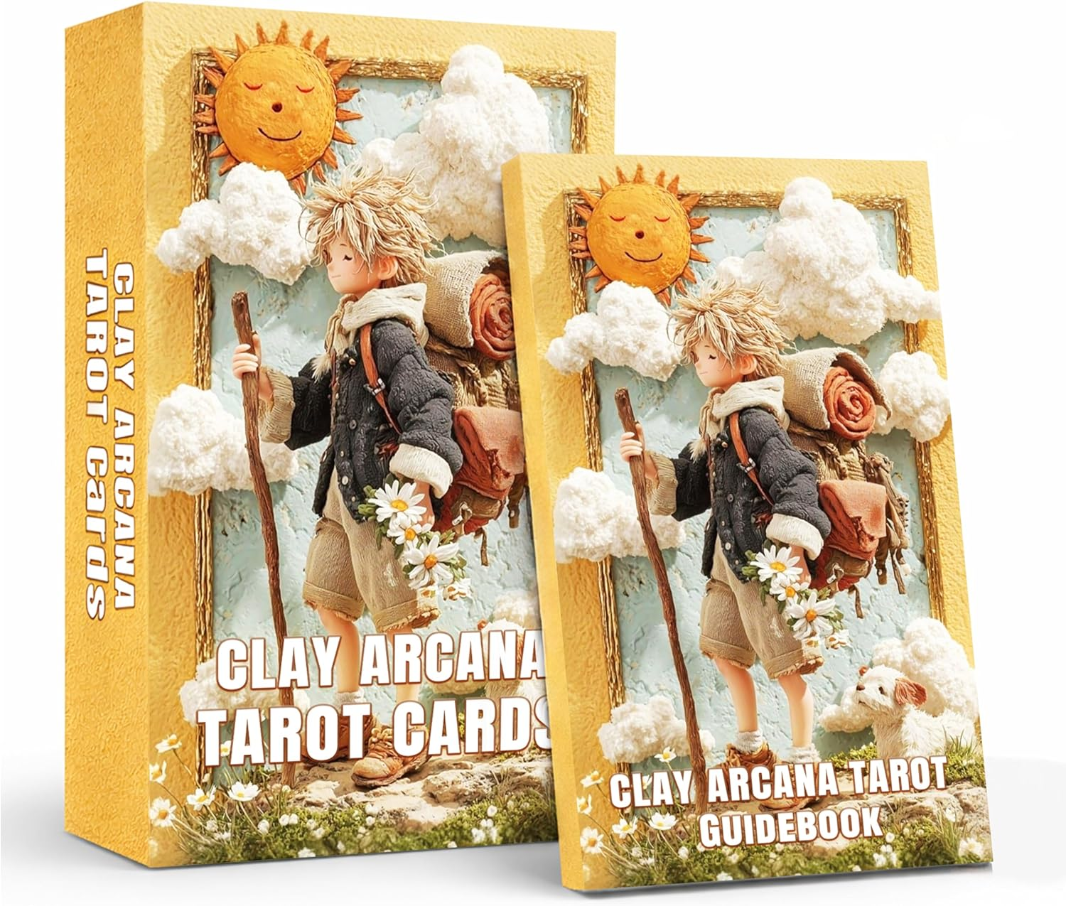 sishui Unique Tarot Deck, 78 Clay Tarot Cards for Beginners and