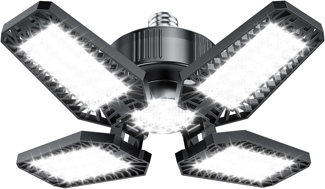 Garage Light 1 Pack 120W, 12000LM LED Lights for Garage with 4+1