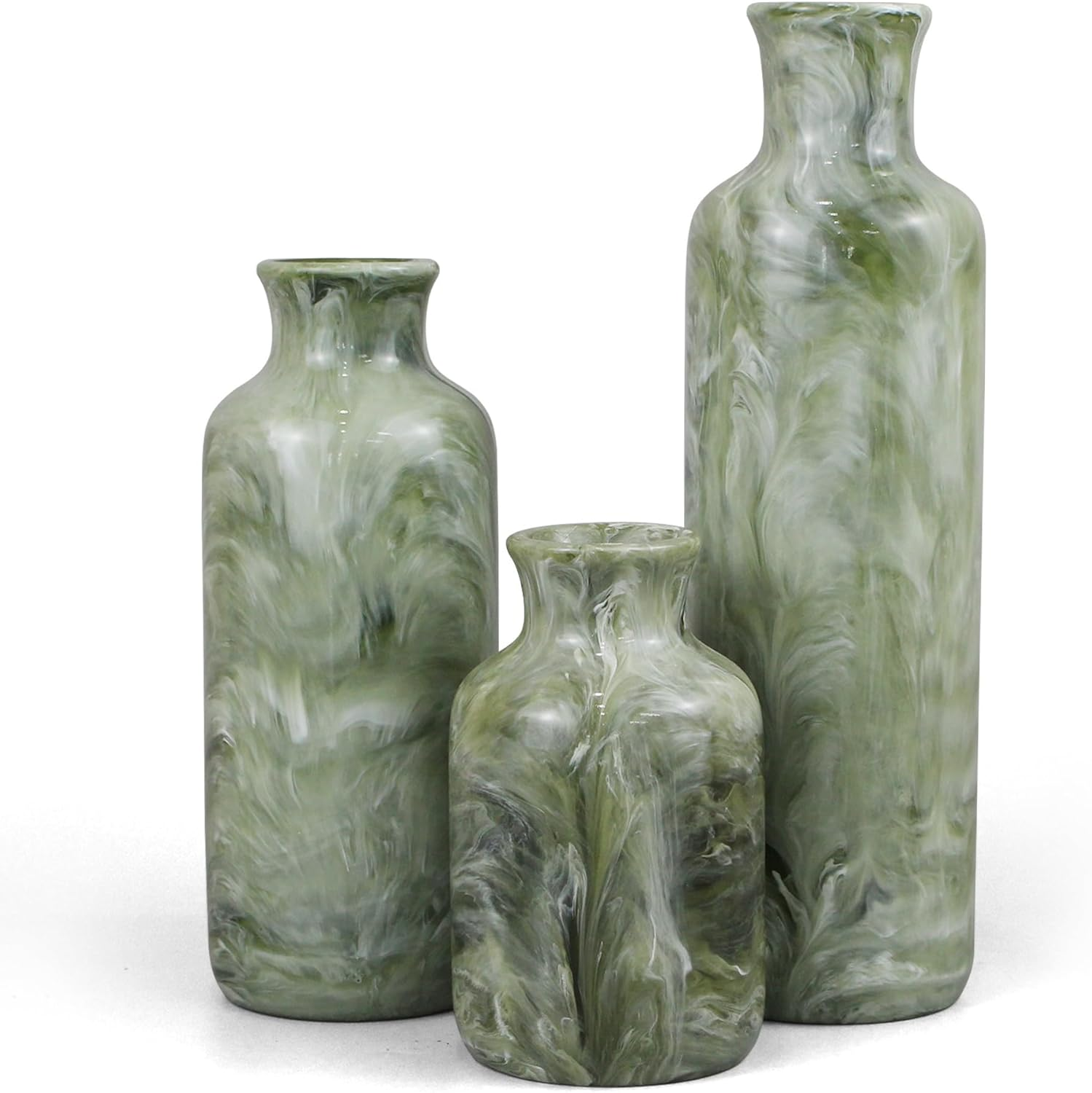Resin 3 Piece Vase Set, Farmhouse Decor, Home Decorative Vase, Vases 