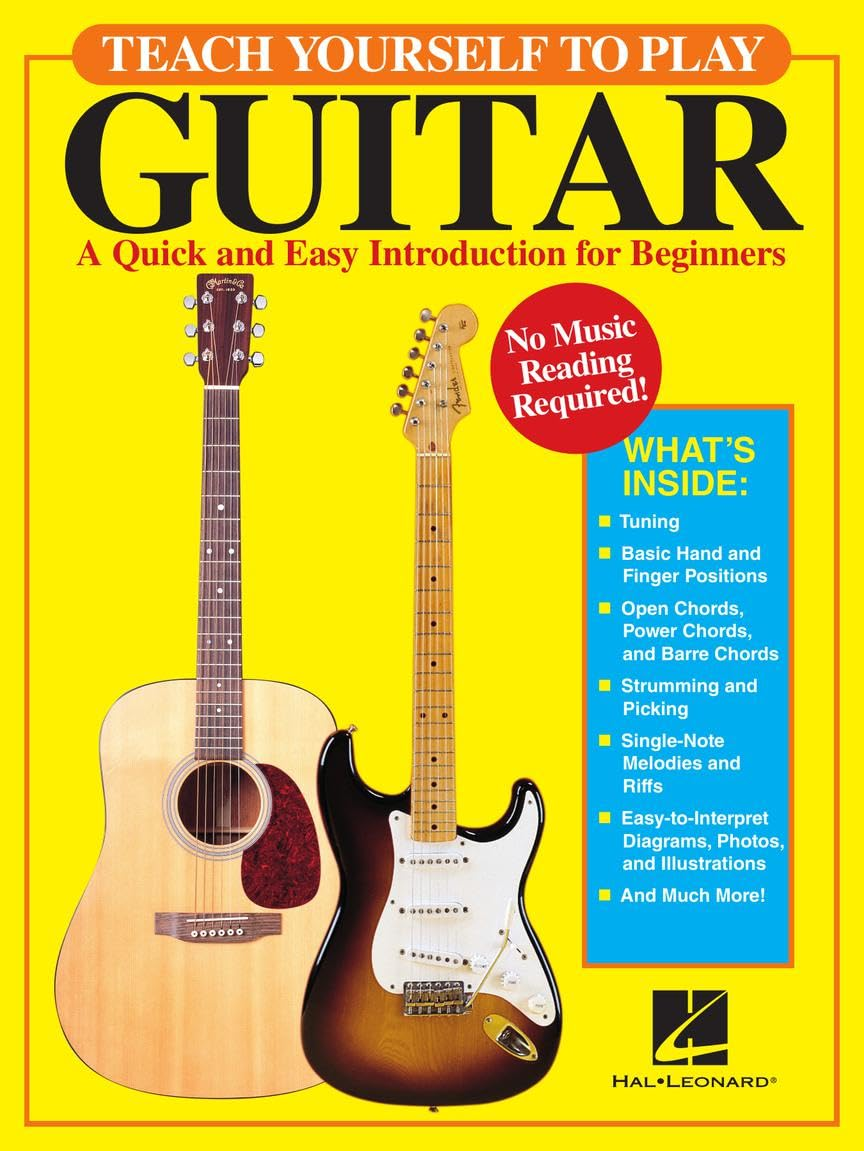 Teach Yourself to Play Guitar: a Quick and Easy Introduction for Beginners | Guitar Book with Tablature for Self Learning | Sheet Music and Chords for Acoustic and Electric Guitar