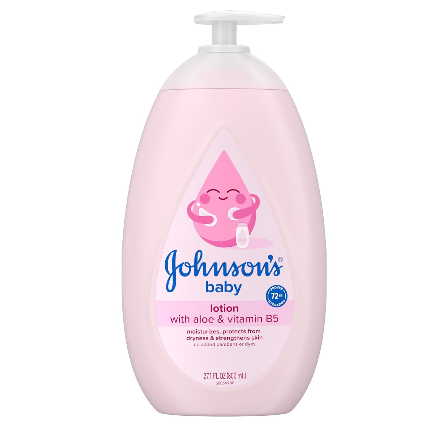 Johnson'S Baby Lotion with Coconut Oil, Aloe Vera & Vitamin B5, 72 HR Hydration, Skin Moisturizer, Hypoallergenic, Safe for Newborn, Protects from Dryness &; Strengthens Skin, 27.1 Fl. Oz