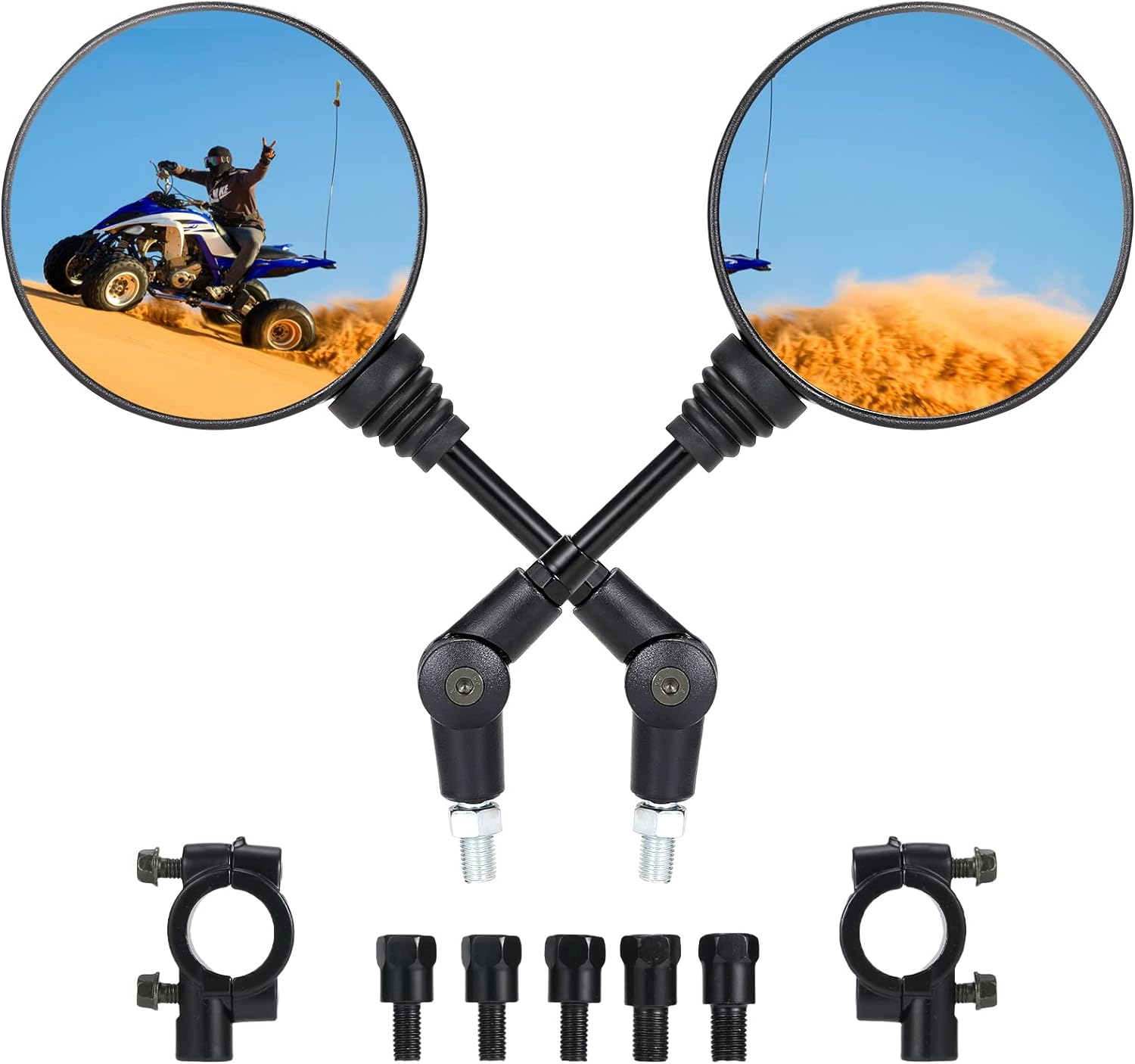 Motorcycle Mirrors with 7/8