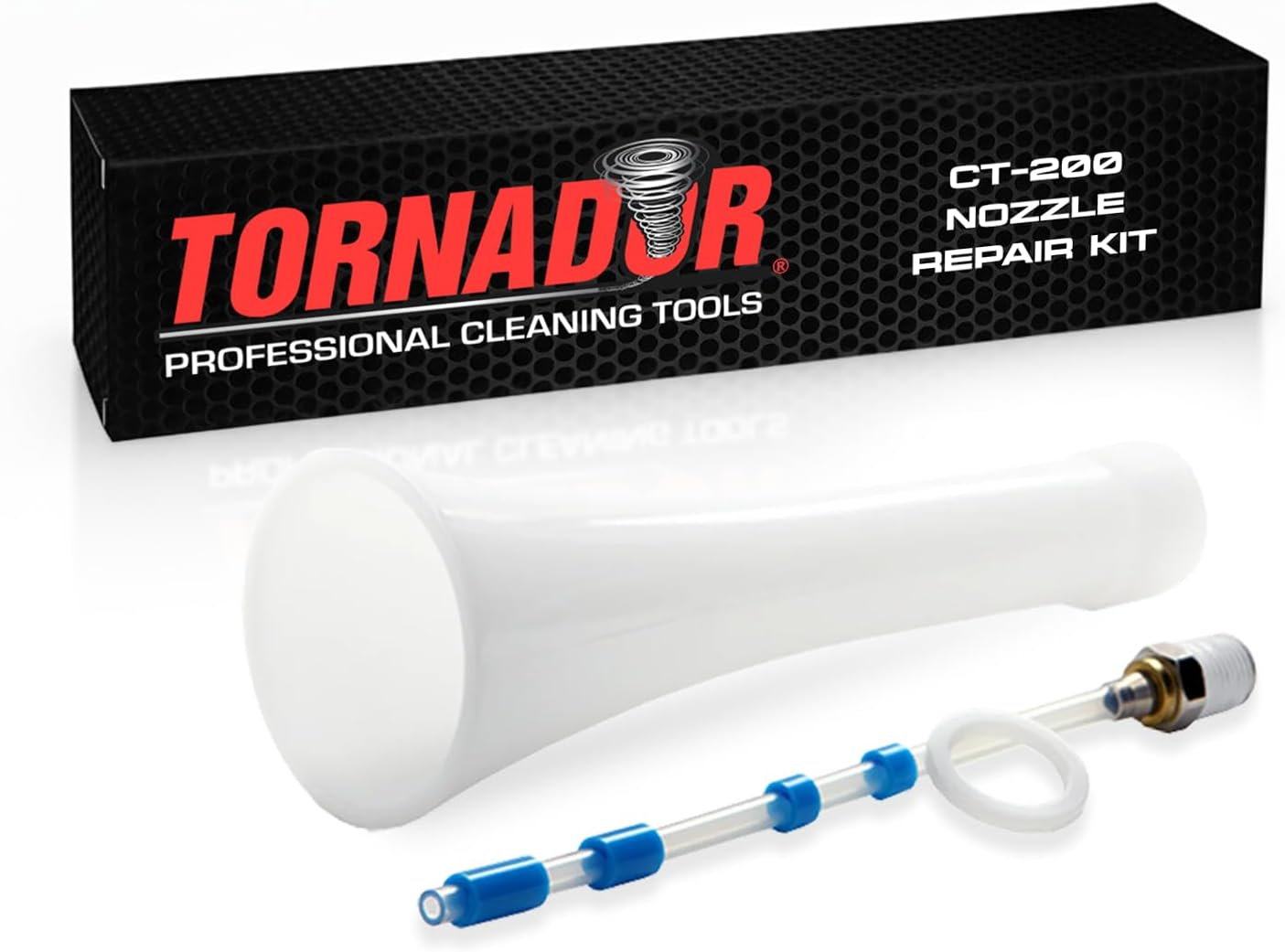 Tornador Nozzle Repair Kit–Compatible with Z-010 Classic & Z-014 Blow Out Tool–Includes CT-100 Cone,Ct-101 Weighted Tube,Ct-102 Washer–Restore Air Pressure & Cleaning Performance for Car Detailing