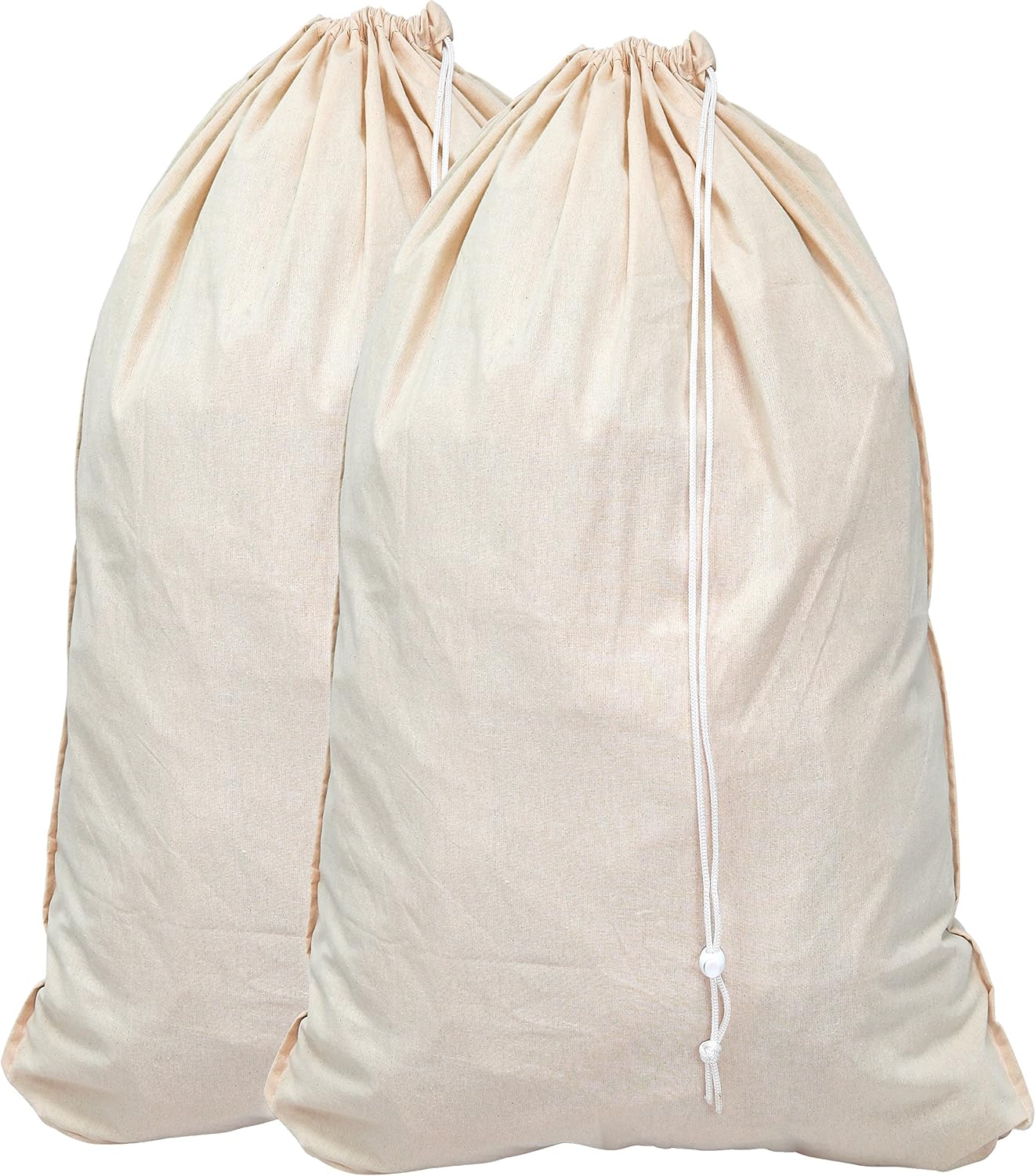 Extra Large Natural Cotton Laundry Bag, Beige (28