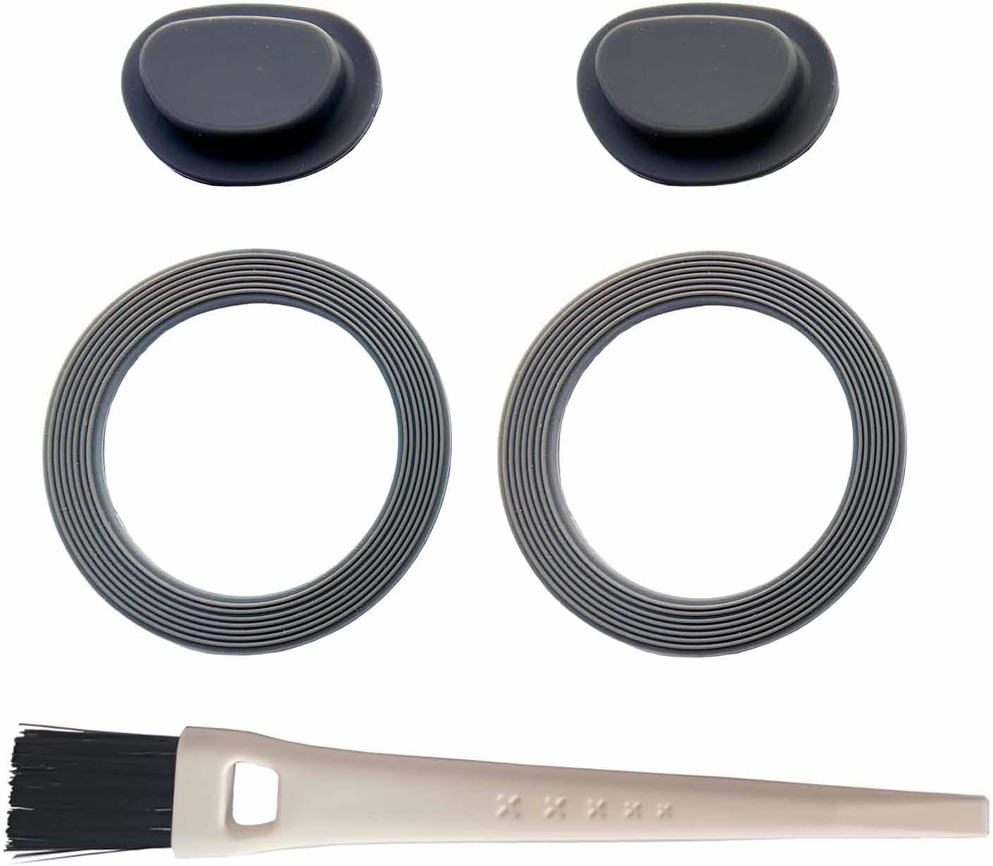 Spout Lid Seal & Motor Base Seal for Ninja Blast Portable Blender BC100 & BC151 Series, Ninja Blender Accessories, Ninja Replacement Part, Silicone Seal,Food Grade, Leakproof (Grey)