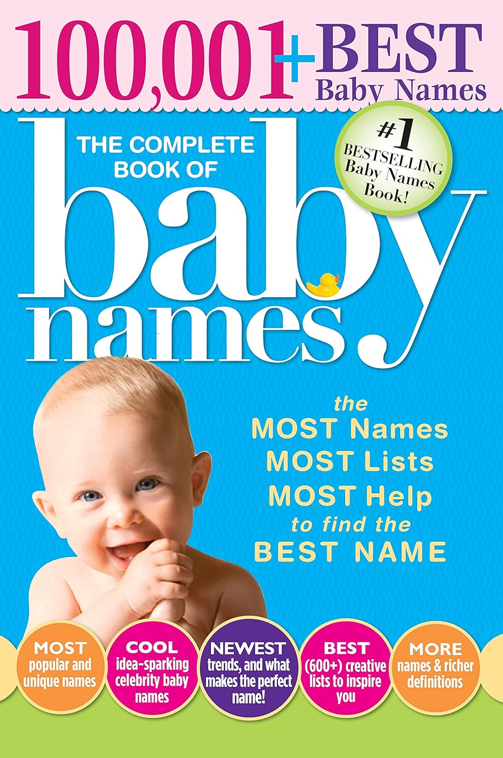 The Complete Book of Baby Names: the #1 Baby Names Book with the Most Unique Baby Girl and Boy Names (Gifts for Expecting Mothers, Fathers, Parents)
