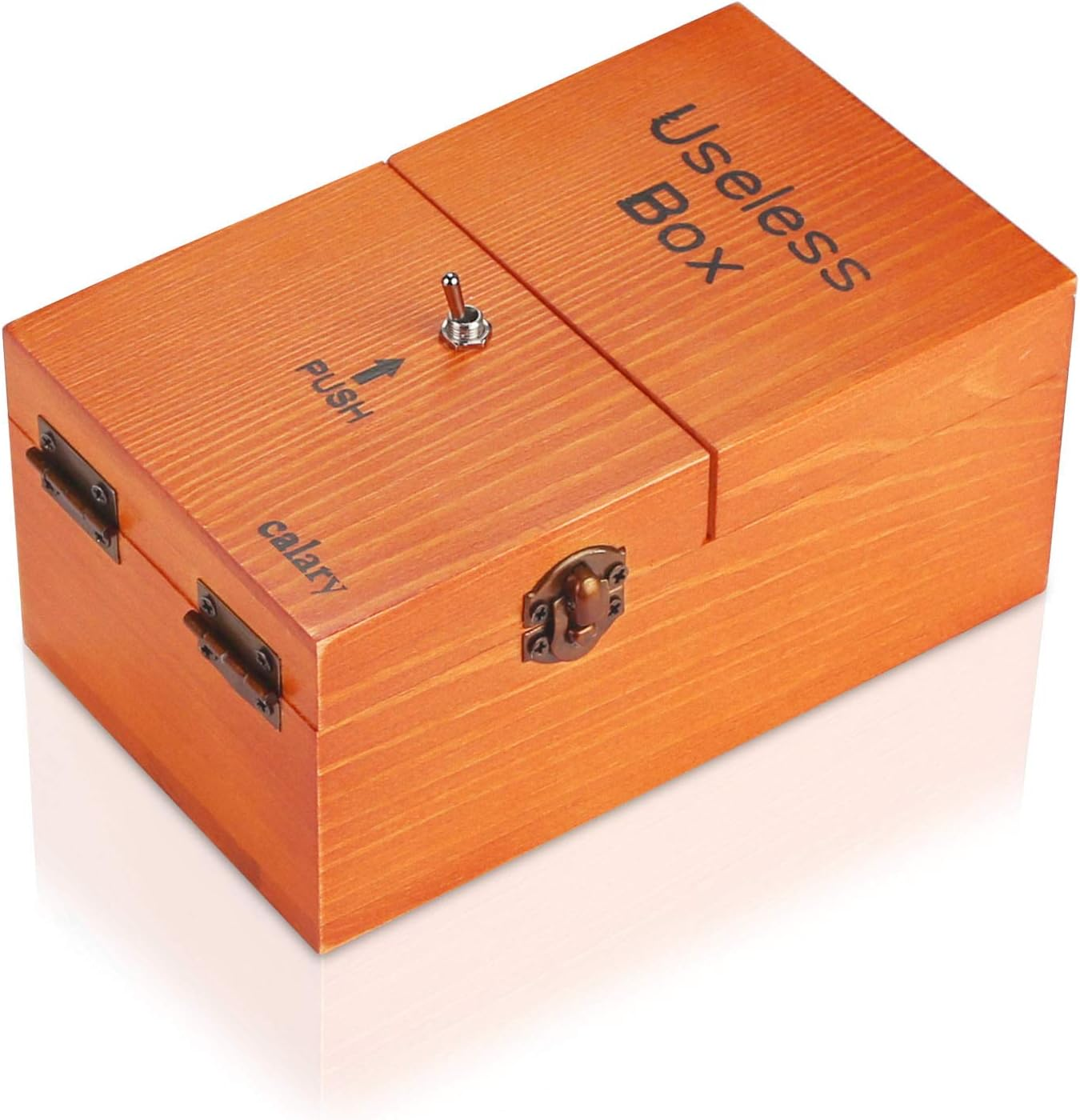 Useless Box Turns Itself off in Box Alone Machine Fully Assembled in Box (Brown)