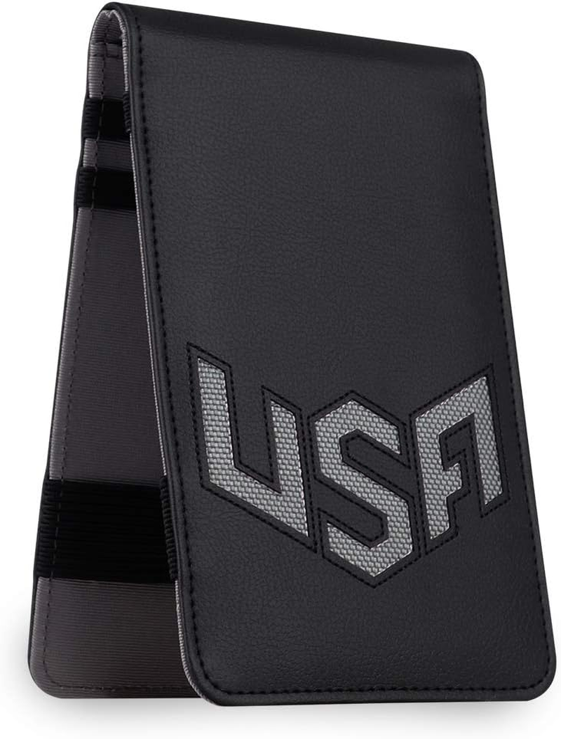 Golf Scorecard Holder Yardage Book Cover USA Pattern Golf Accessories Leather Fit for Most Back Pocket