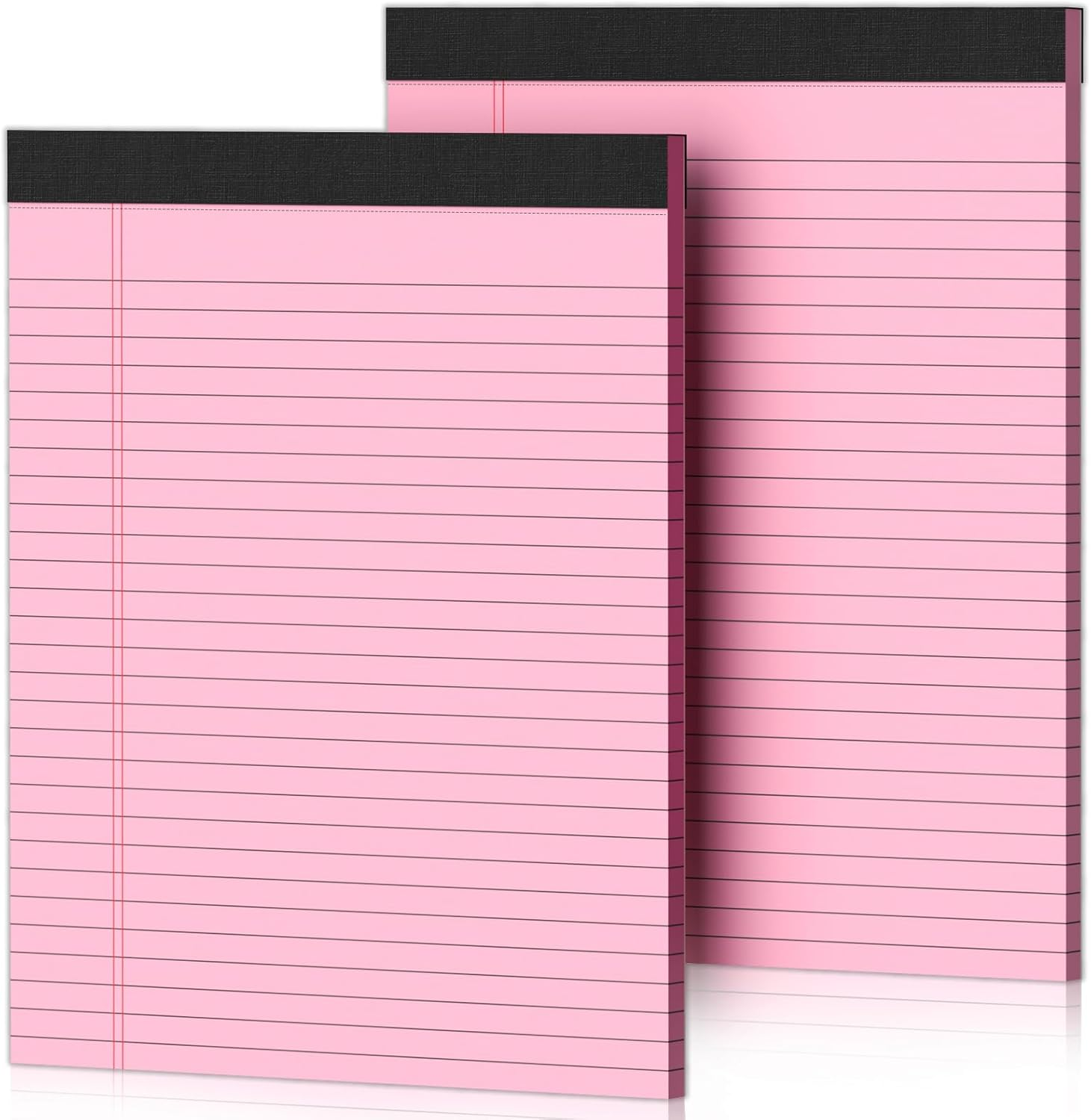 2 Pcs Legal Pads 8.5 X 11 Pink Note Pads 8.5 X 11 Notepad 8.5 X 11 Micro Perforated Writing Pads 8.5 X 11 Lined Paper Pads Wide Ruled Pad of Paper 30 Sheets Notebook for Study, To-Do Lists, Office