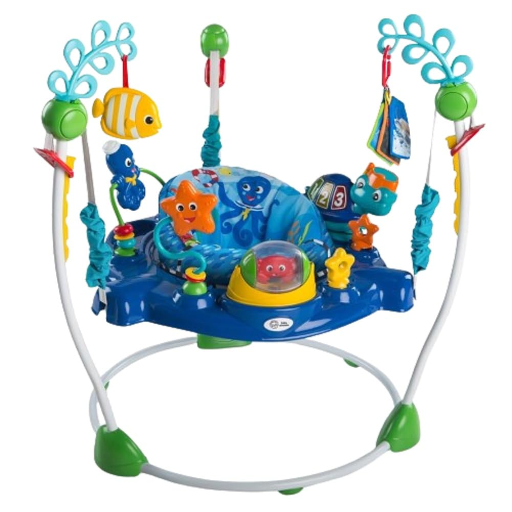 Baby Einstein Neptune'S Ocean Discovery Activity Jumper, Ages 6 Months +, Max Weight 25 Lbs., Unisex