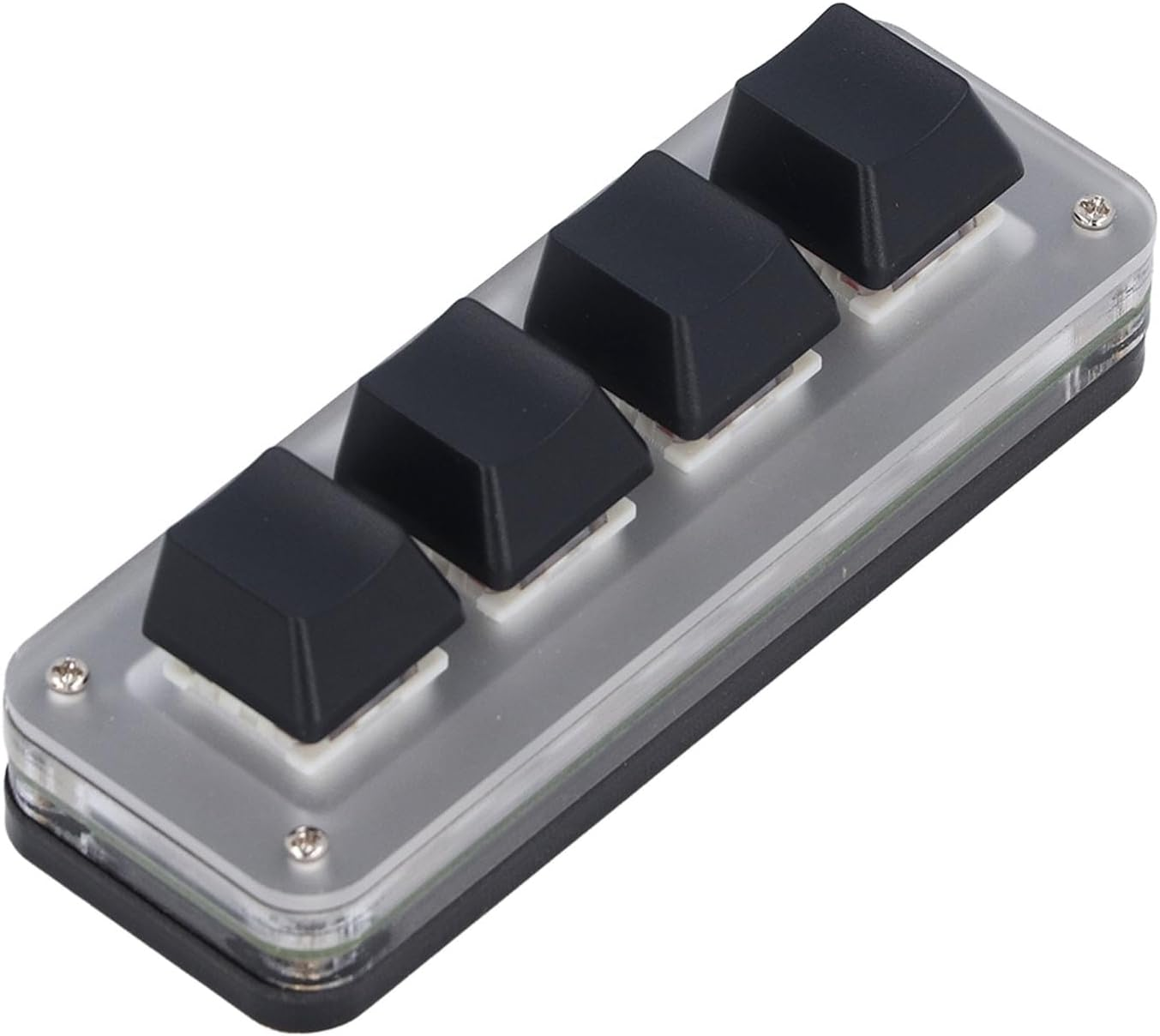 4 Key Mini Keypad Programmable Mechanical Keypad with USB C Cable for Gaming Office Music Media Industrial Control