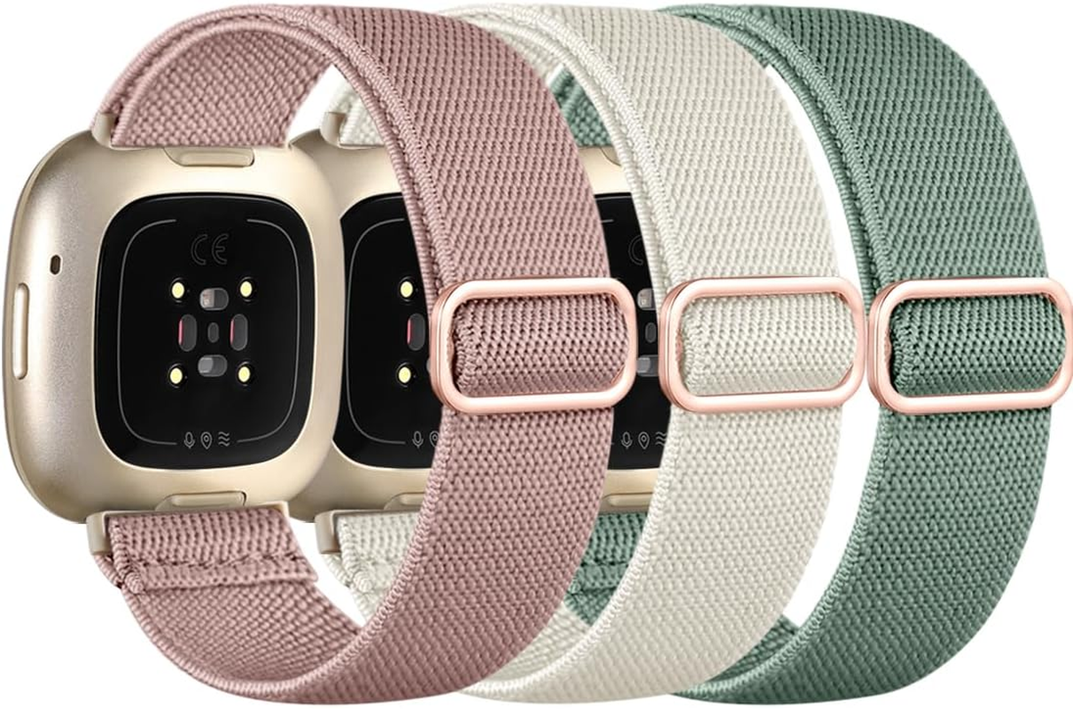 Elastic Band Compatible with Fitbit Sense Bands/Sense 2/Versa 4/Versa 3 Bands... - Picture 2 of 11