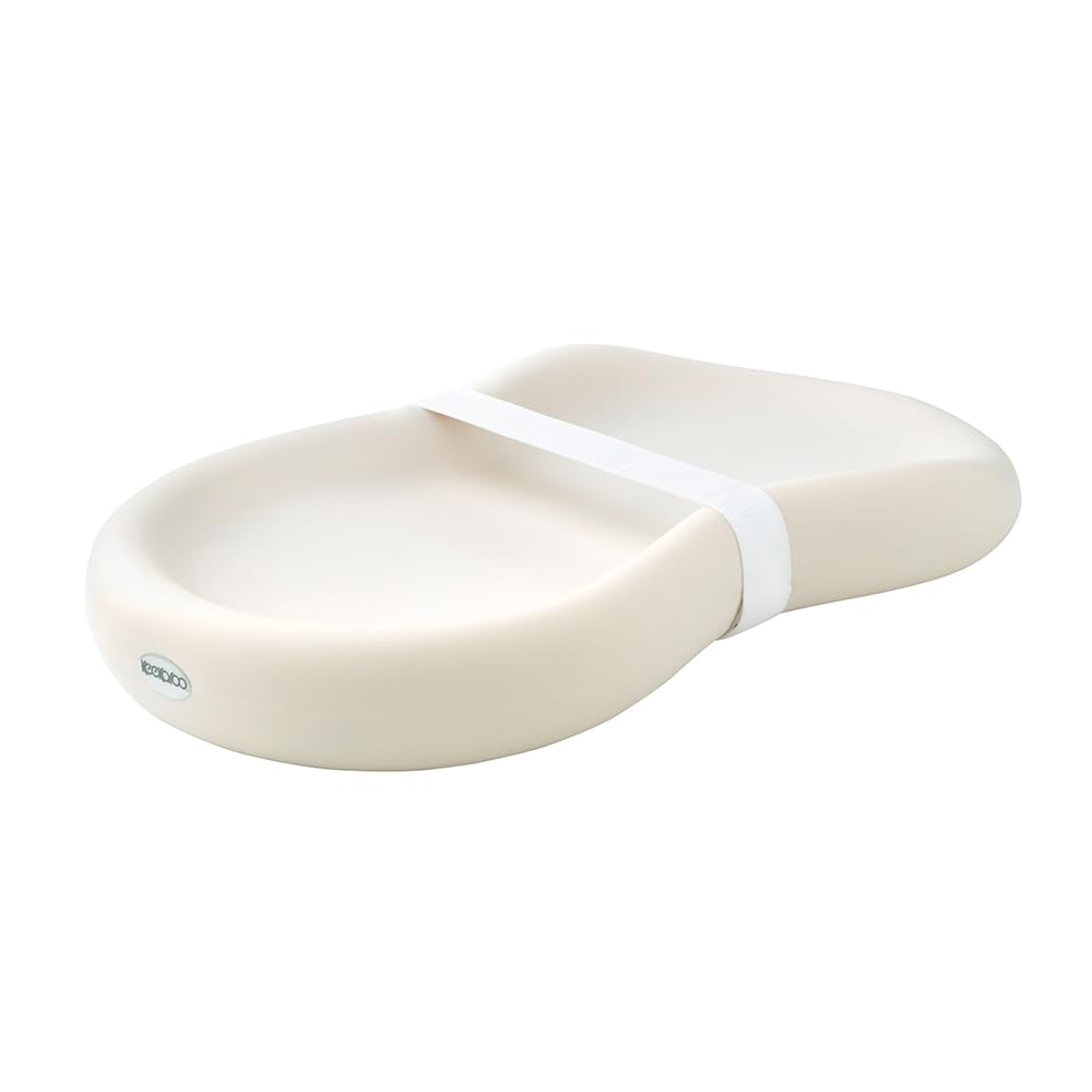 Keekaroo Peanut Changer Baby Vanilla – the Original - Easy-To-Clean Changing Pad and the Only Shell over Foam, Fully Water Repellant, Wipeable Diaper Pad, Wipe-Clean Changing Pad