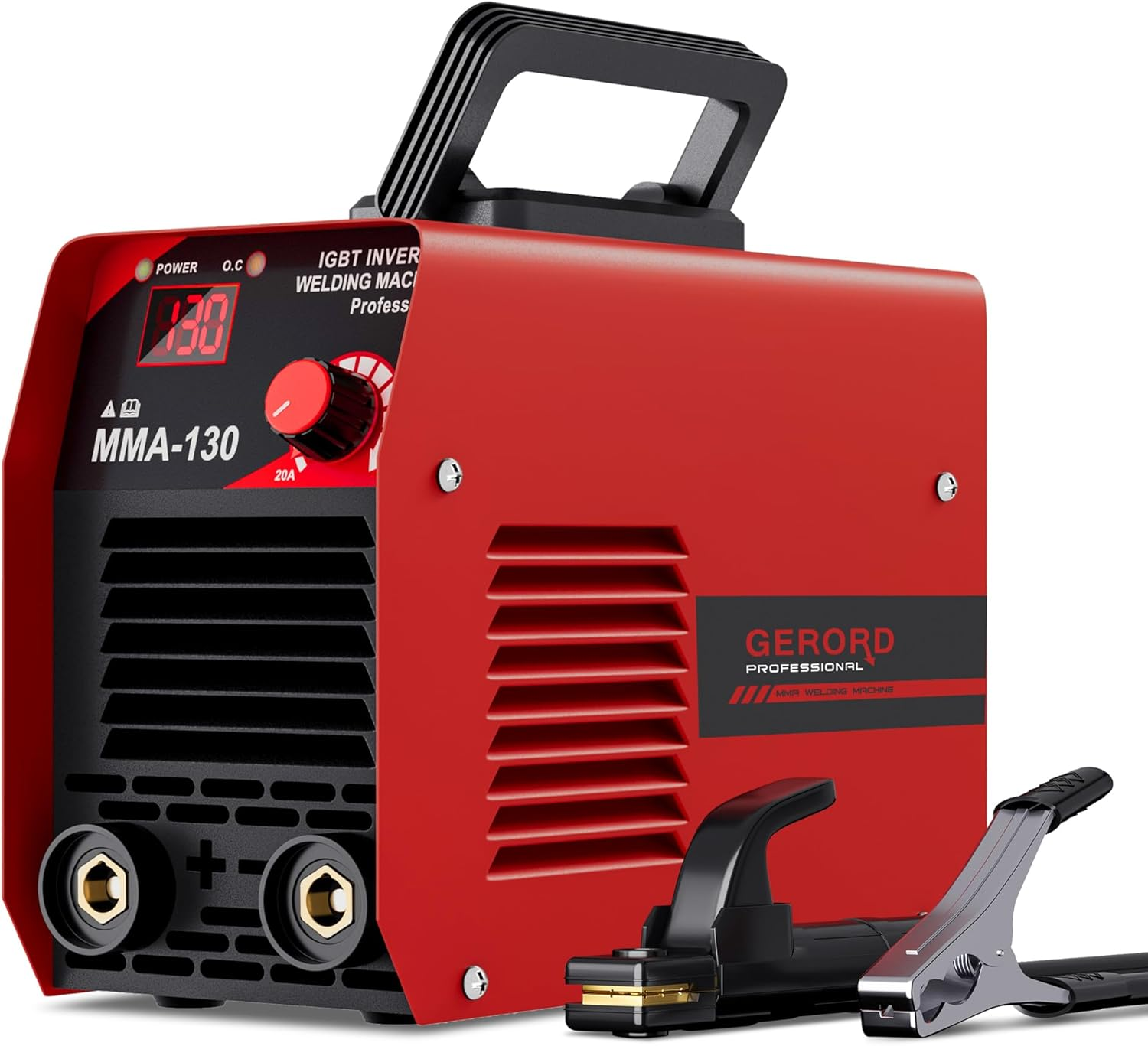 130A ARC Portable MMA Welding Machine, Digital Display IGBT Inverter Welder, with Welder Kit