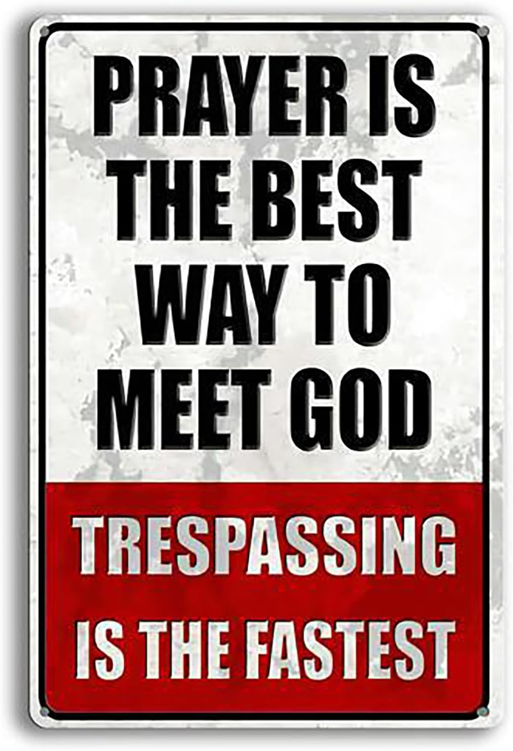 Metal No Trespassing Signs Private Property Funny, Posted Signs No Trespassing for Home Yard Garden Door Wall Metal Sign
