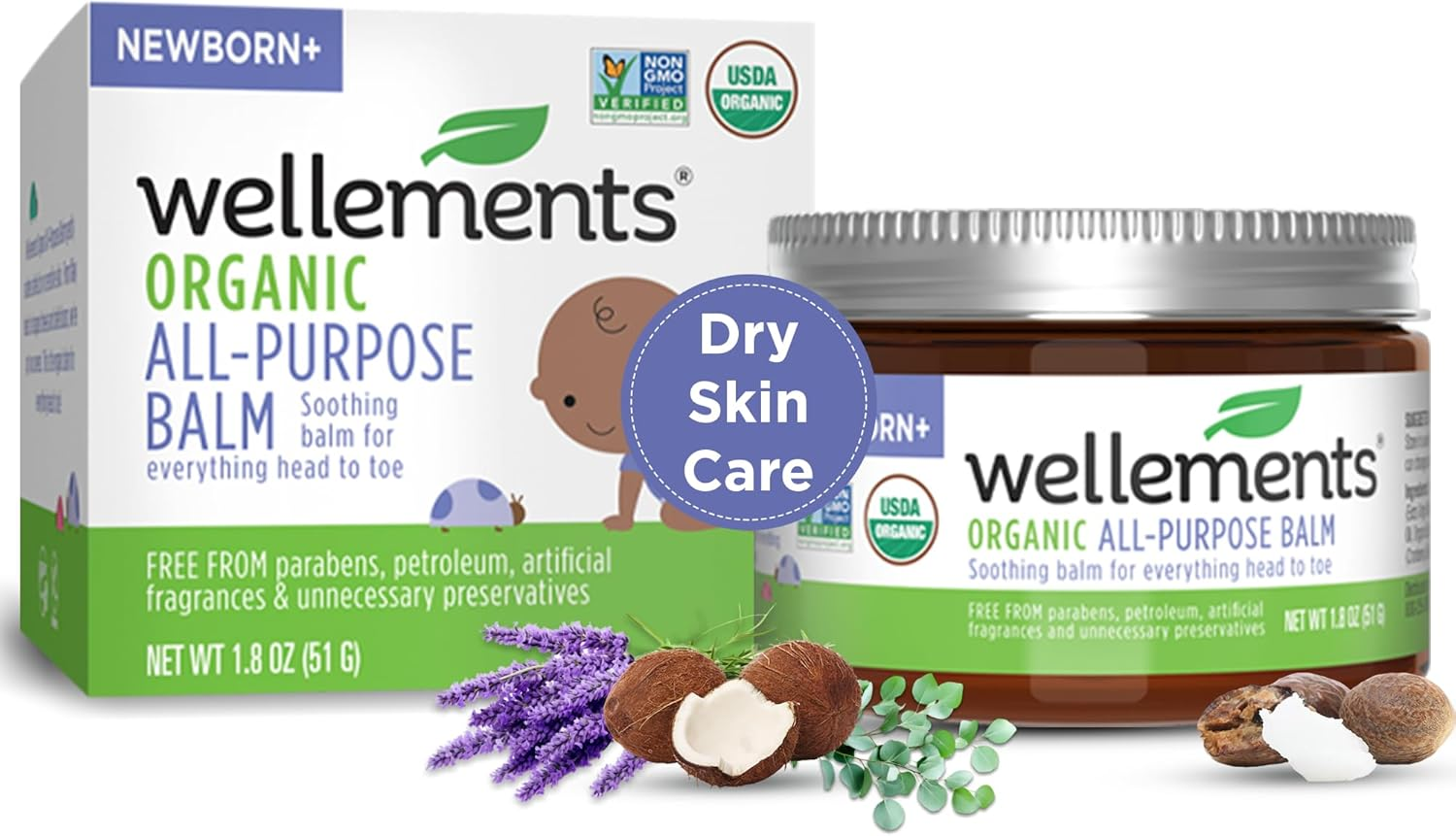 The Honest Company Organic All Purpose Balm (3.4Oz) Gentle for Baby | Soothes +