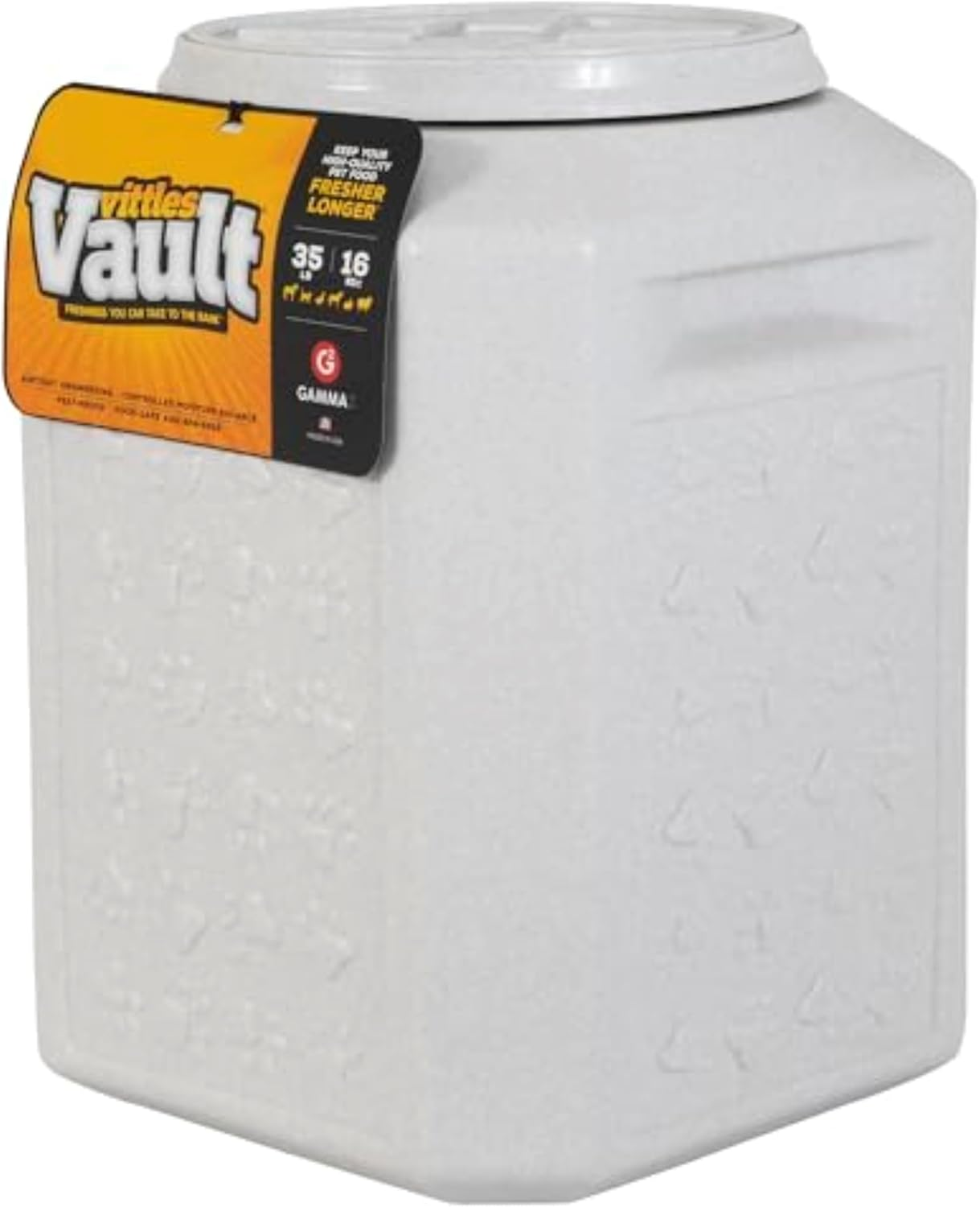 Gamma2 Vittles Vault Pet Food Storage Containers - Sealed Dog and Cat Food Storage Container, Fits up to 35Lbs, Made in the USA - [12