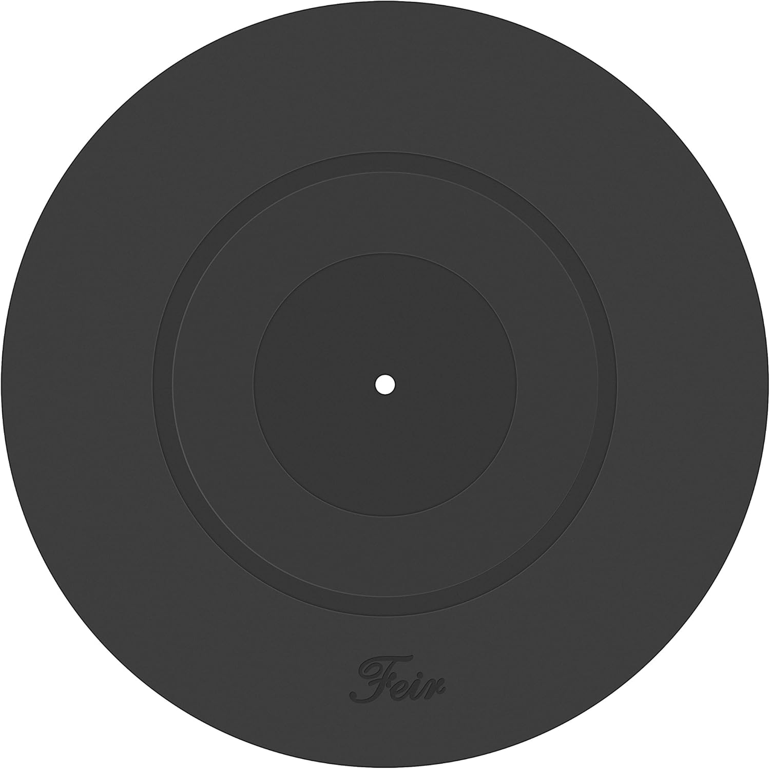 Turntable Platter Mat Black Rubber Silicone Design for Universal to All LP Vinyl Record Players