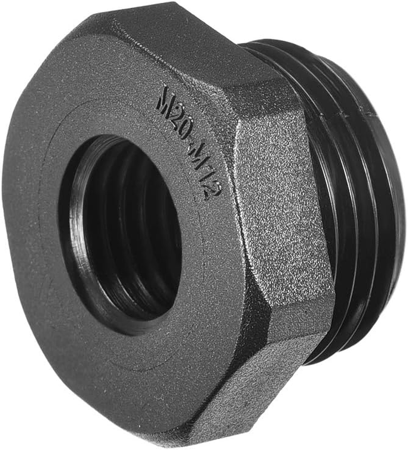 uxcell Threaded Reducing Bushings Nylon Connector Adaptor M20 Male Thread to ... - Picture 7 of 16