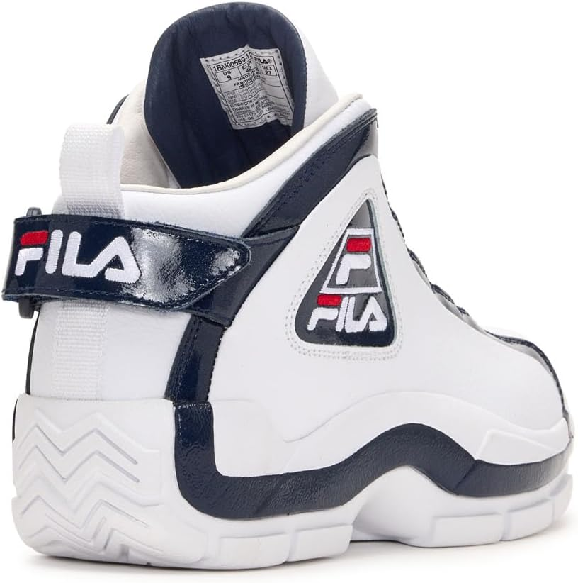 FILA Men's Grant Hill 2 Sneaker, White/Deep Blue/Pointsettia, 12 US - Picture 4 of 13