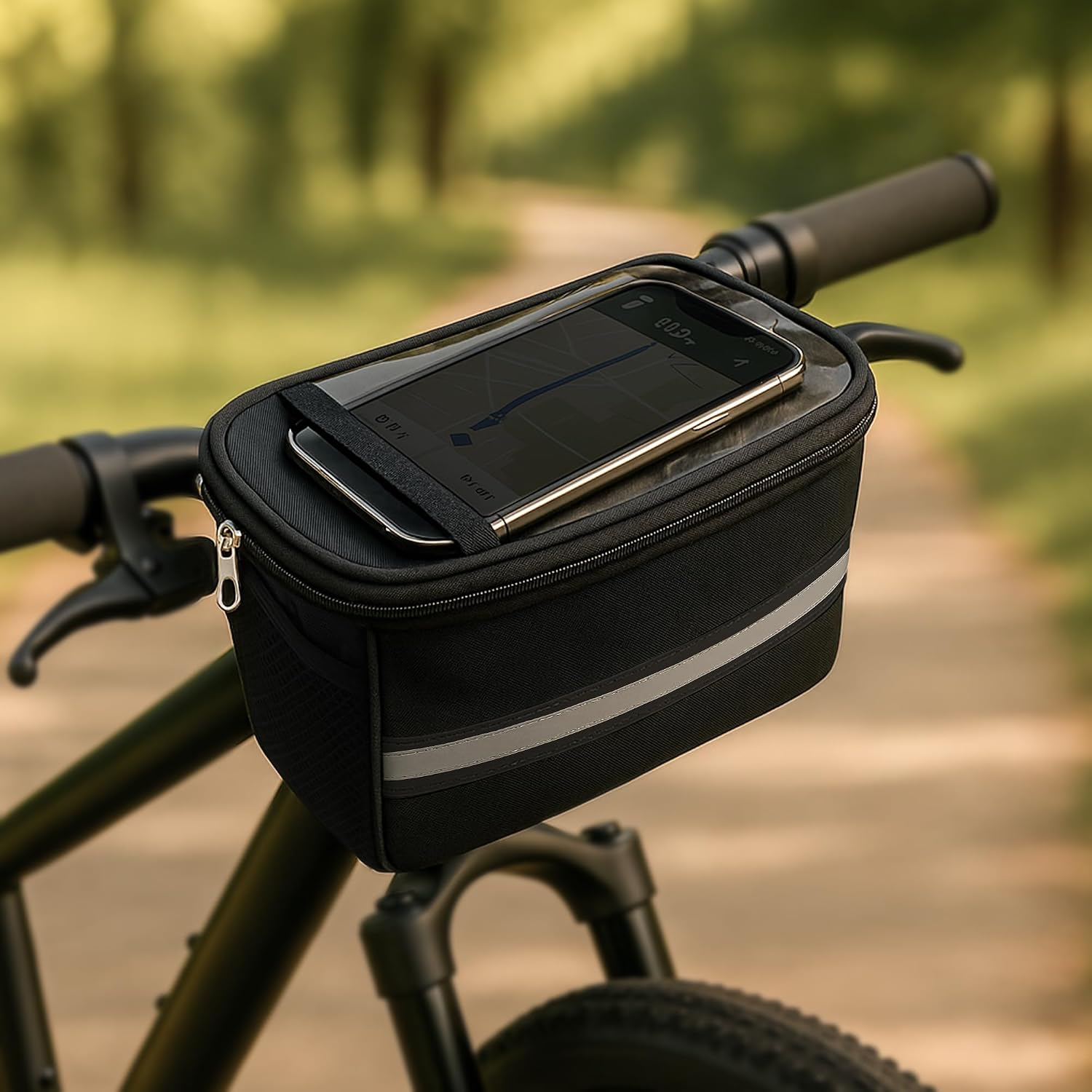 Lenkertasche Fahrrad，Fahrradtasche Lenker，Cube Ebike Korb，Wasserdichte Herren Damen Fahrrad Lenkertasche ，Rennräder, Mountainbikes, Motorradtaschen Zubehör