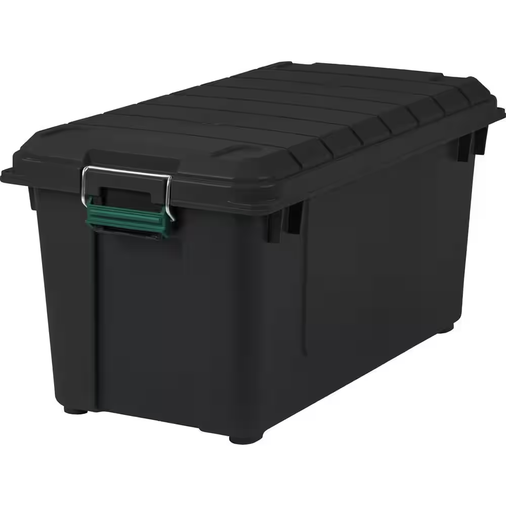 21 Gal. Remington Weatherpro Store-It-All Storage Bin, Black