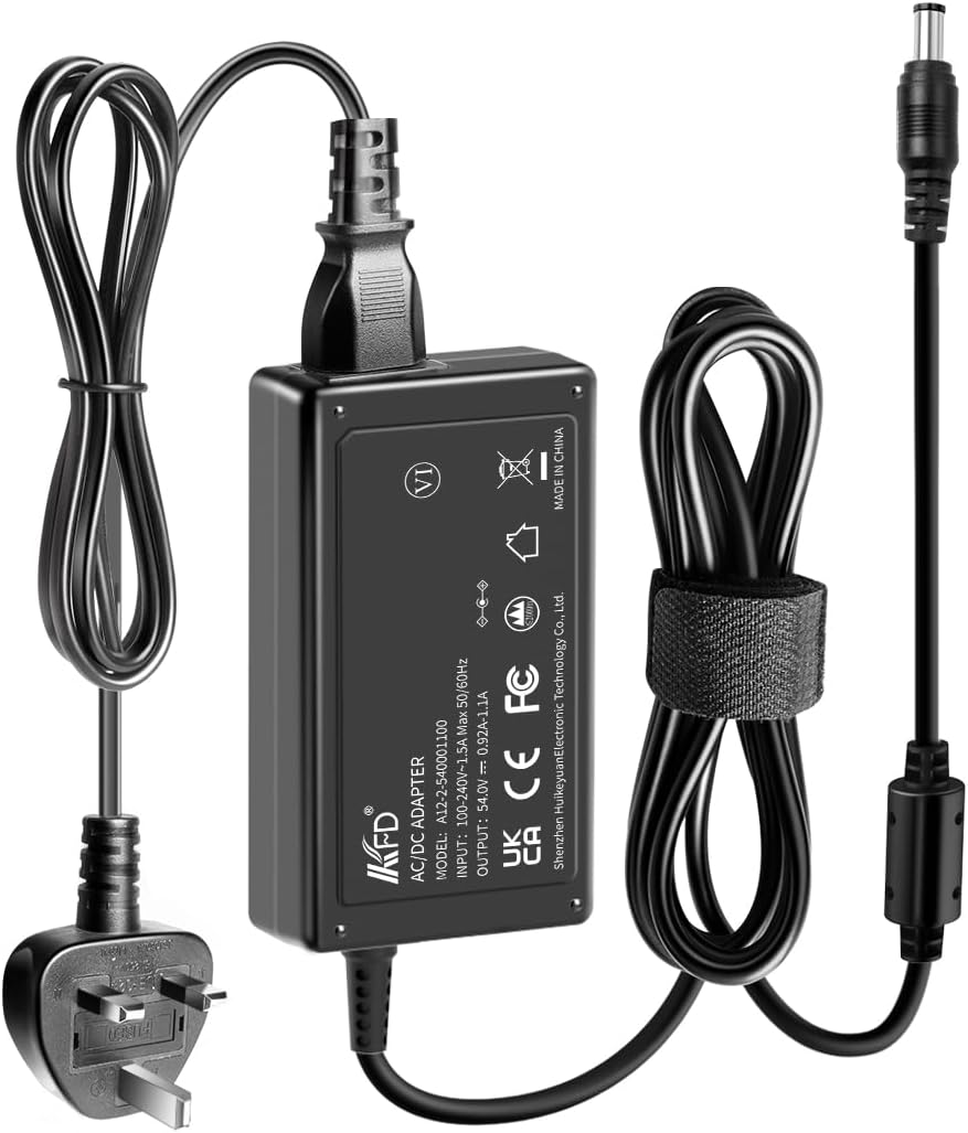 54V AC/DC Adapter Power Supply for Ubiquiti Networks Lite 8 Poe USW-LITE-8-POE Unifi Cloud Gateway Fiber Ucg-Fiber Ubiquiti Unifi Networks Ultra (Usw-Ultra) Charger Desktop Power Adaptor PSU