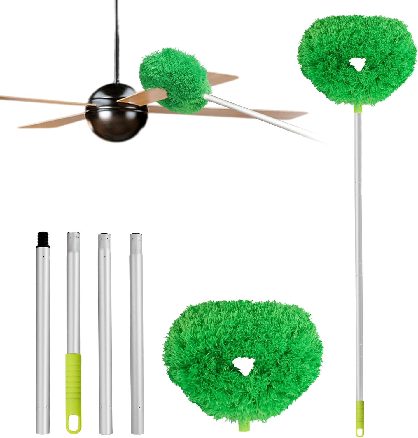 Ceiling Fan Cleaner Duster Reusable Microfiber Ceiling Fan Blade Cleaner Remo... - Picture 22 of 25