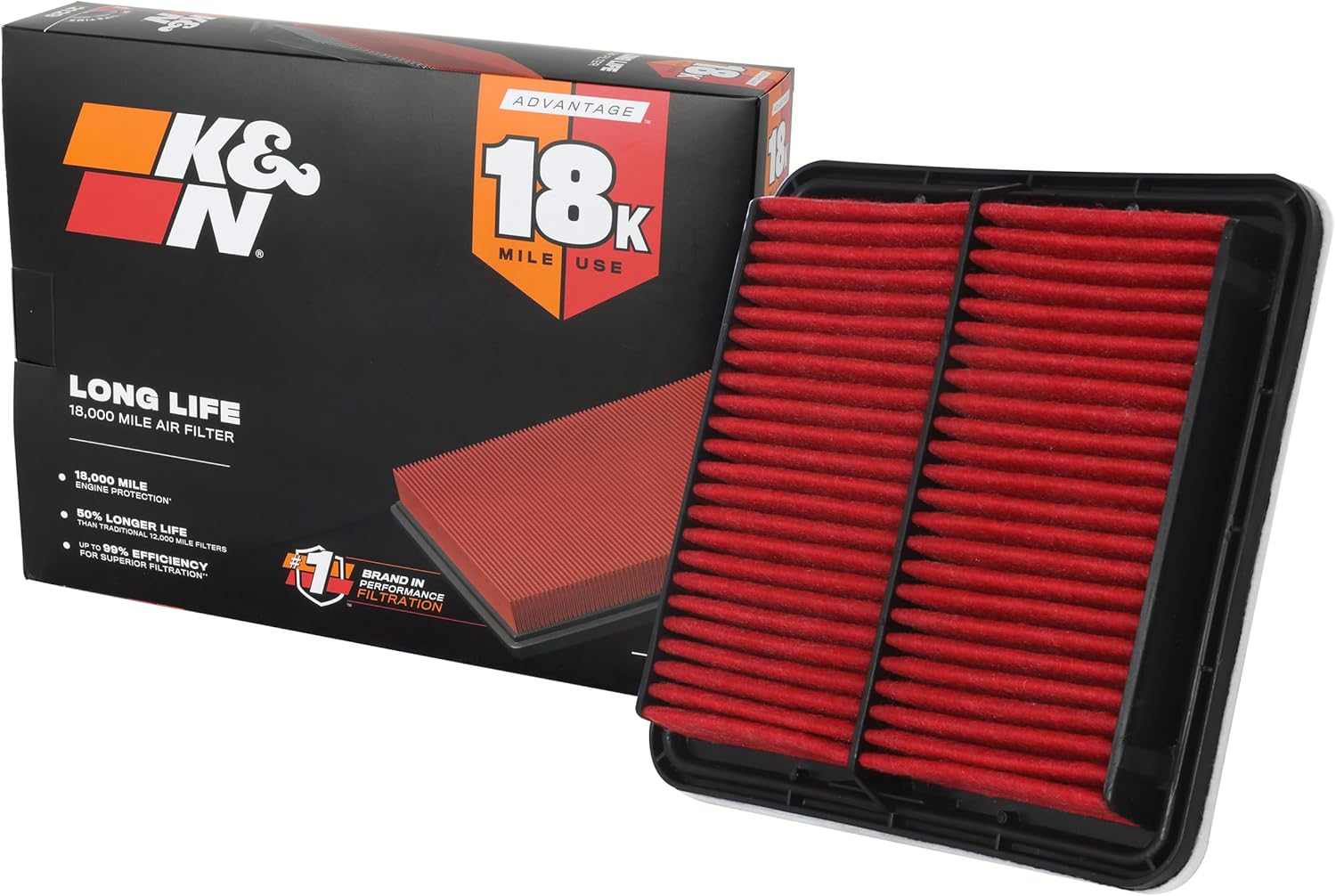 Filtro de aire para motor de larga duracion de repuesto para 18,000 Mile
