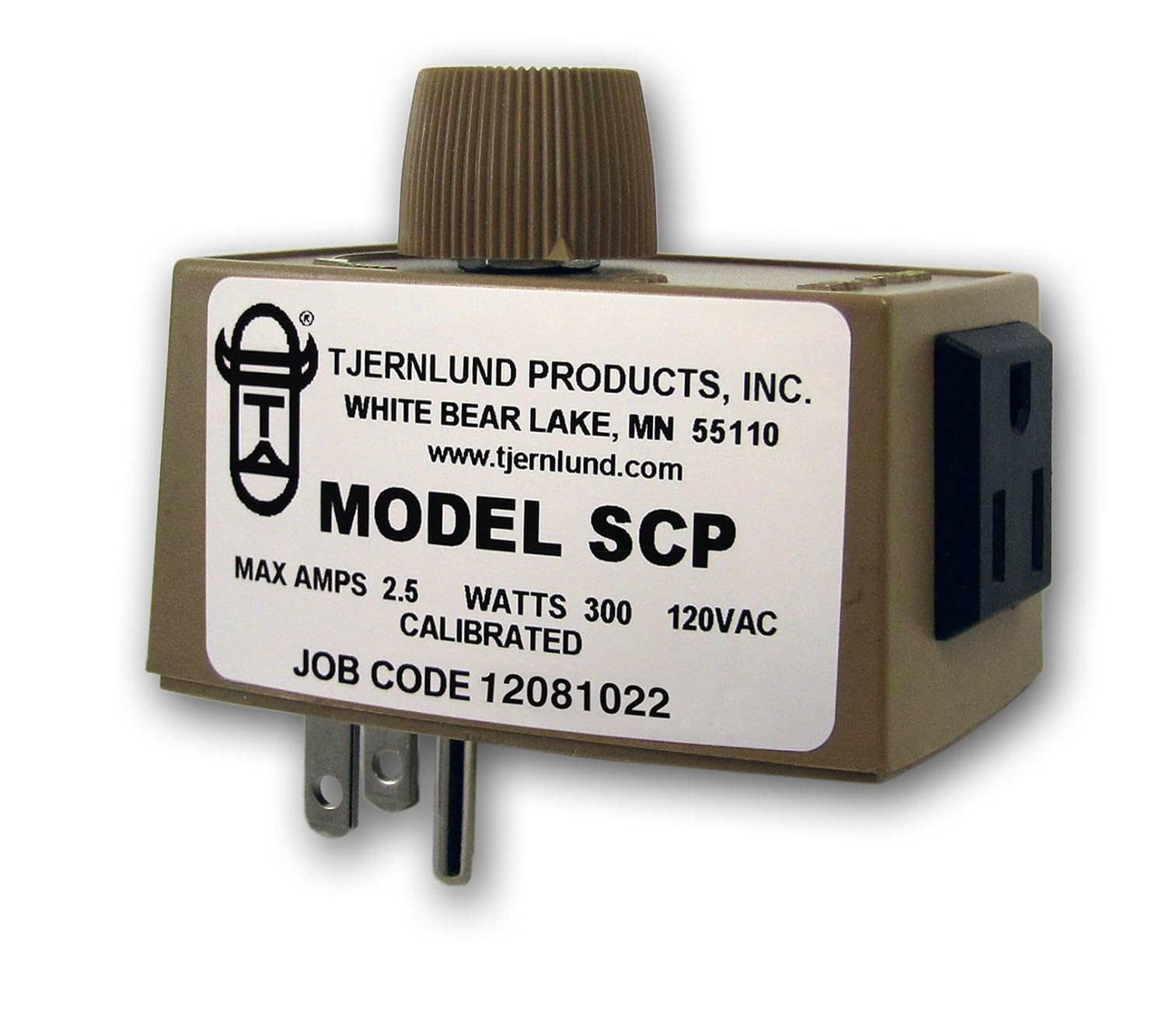 Tjernlund SCP Plug-In Fan Speed Control,Brown